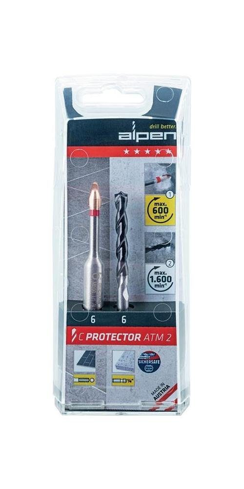 ALPEN-MAYKESTAG Fliesenbohrer Feinsteinzeugfliesenbohrerset C PROTECTOR Ø 6 mm