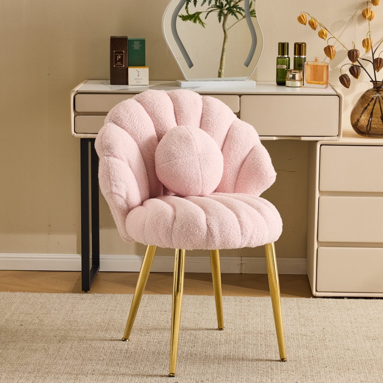 Rosa Muschelstühle online kaufen