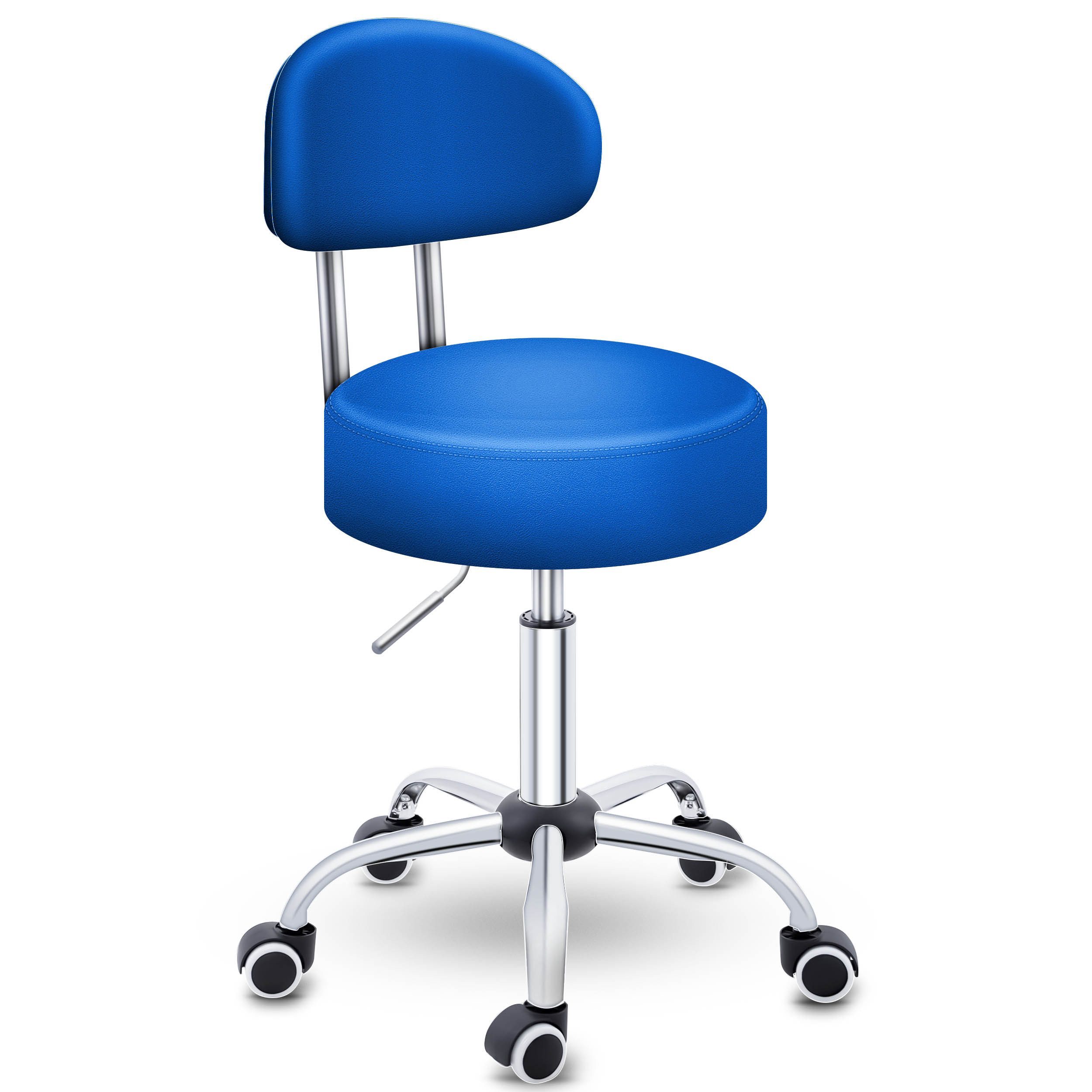 TRESKO Drehhocker Rollhocker mit Lehne, Arbeitshocker günstig online kaufen