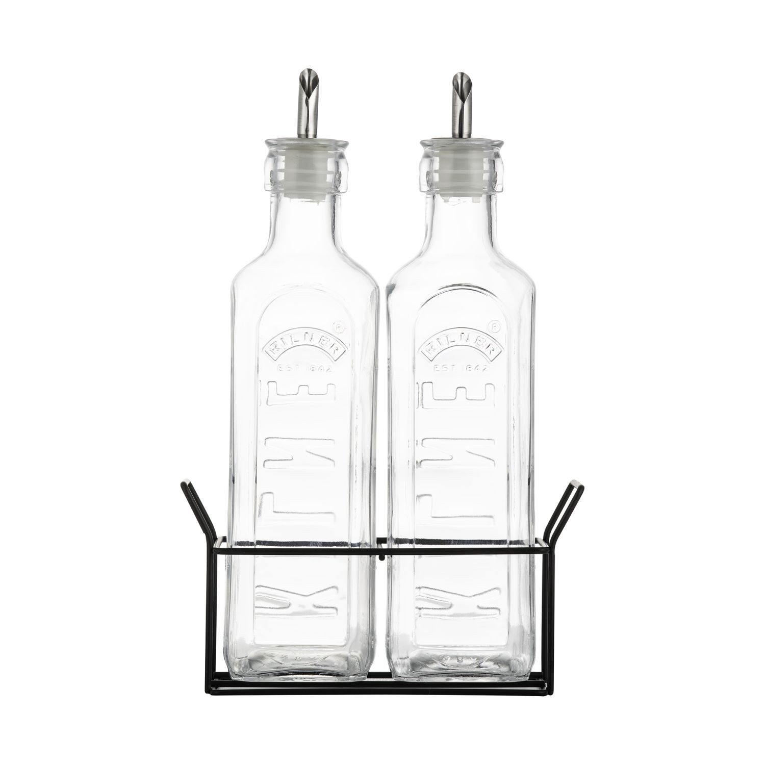 KILNER Menage Öl- und Essigflaschen-Set 600 ml, (Set, 3-tlg)