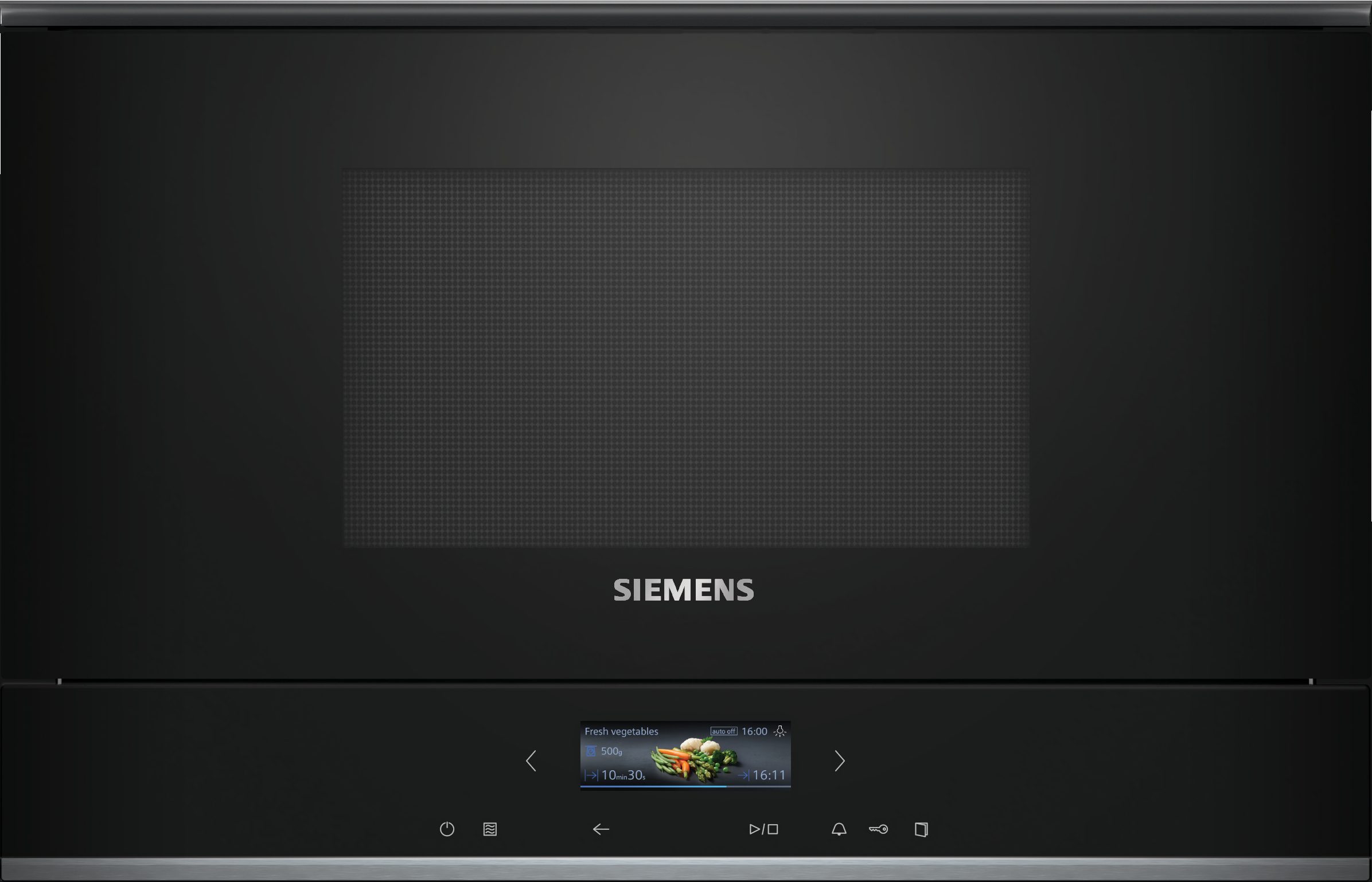 SIEMENS Einbau-Mikrowelle BF722R1B1, Mikrowelle, 21 l, Effektive humidClean Plus & gelingsichere cookControl7-Automatik