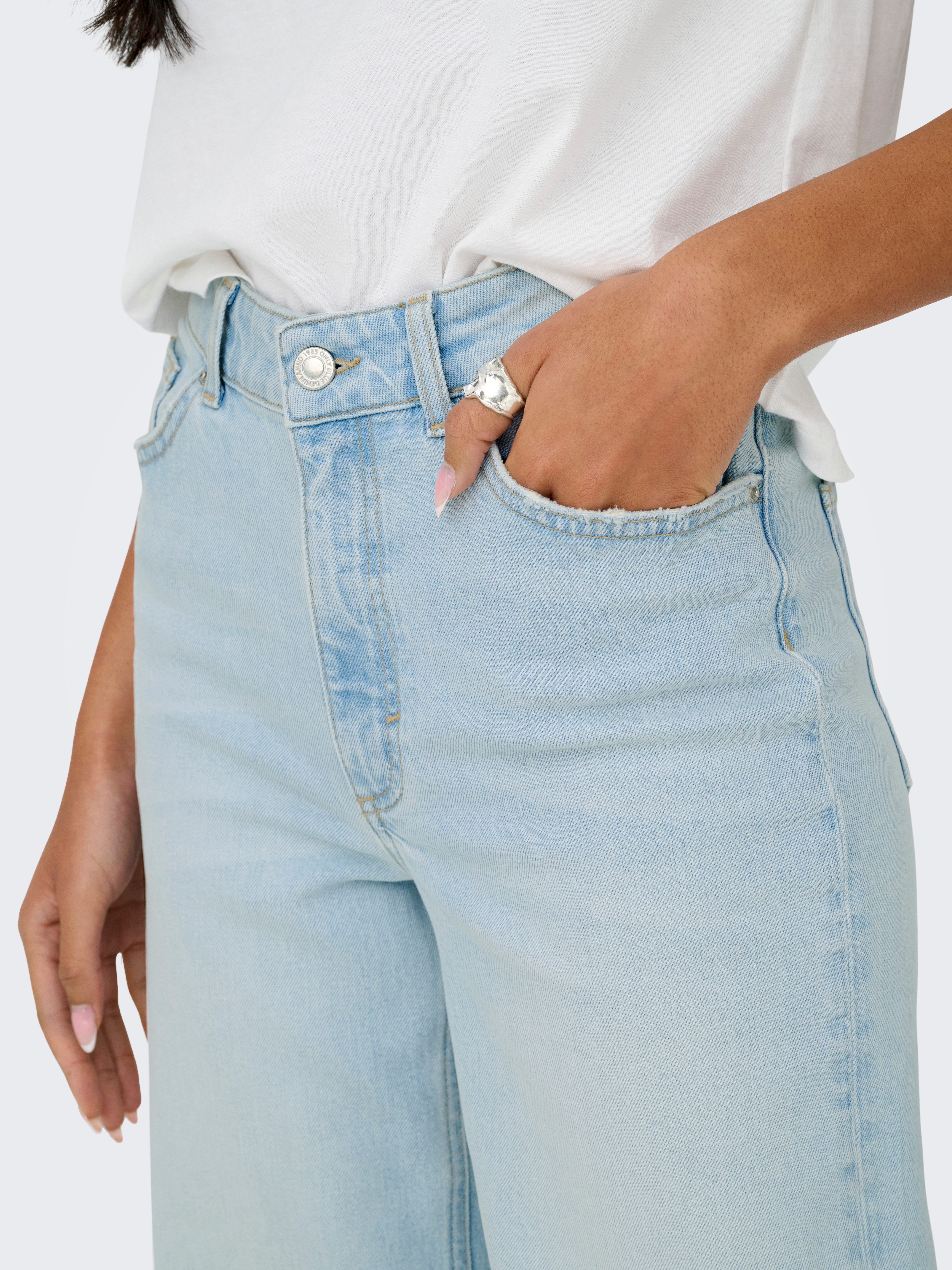 ONLY High-waist-Jeans ONLJUICY HW WIDE LEG DOT114 DNM