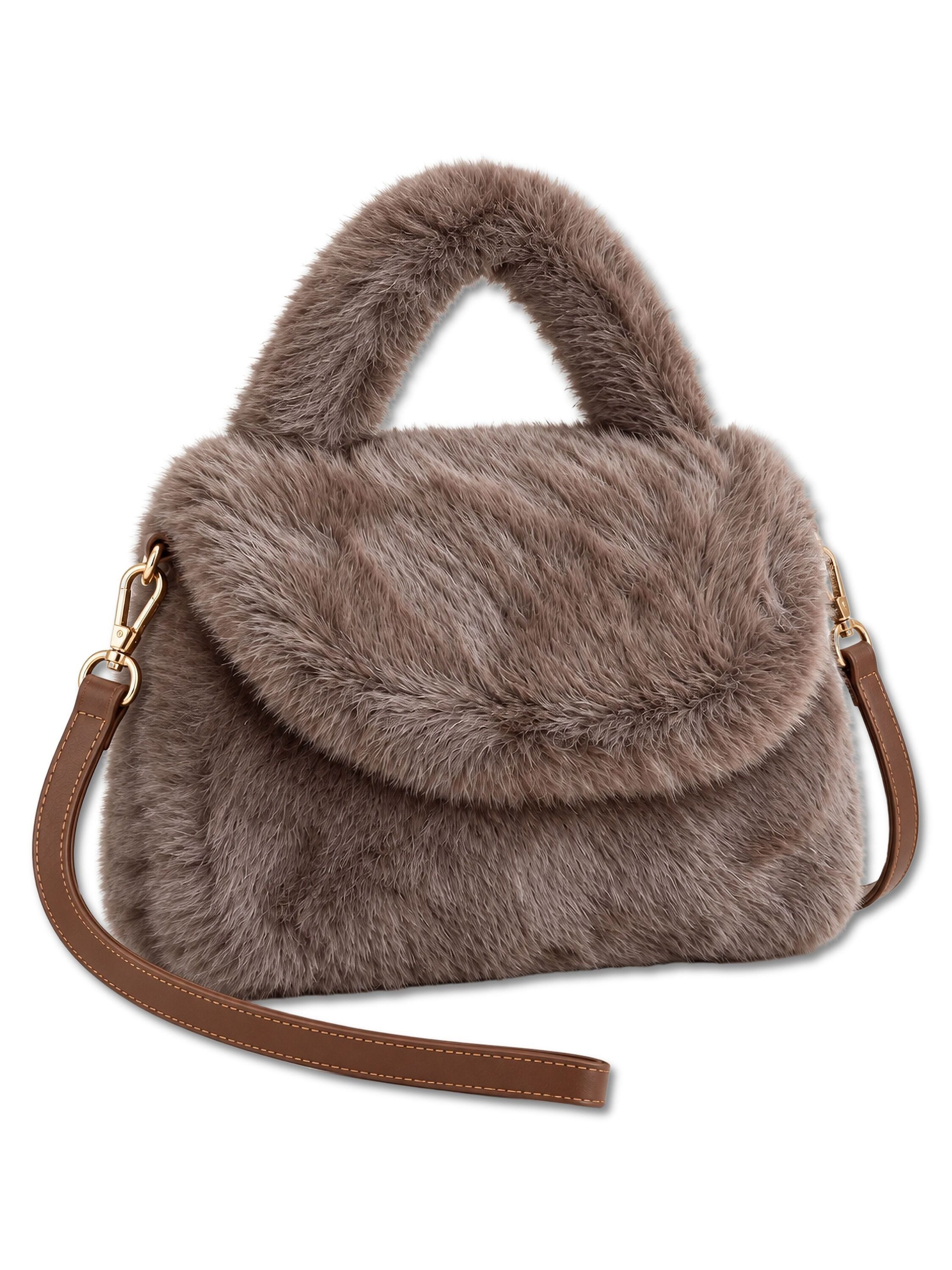 COLLEZIONE ALESSANDRO Henkeltasche Smallfoot, aus kuschelweichem Teddy
