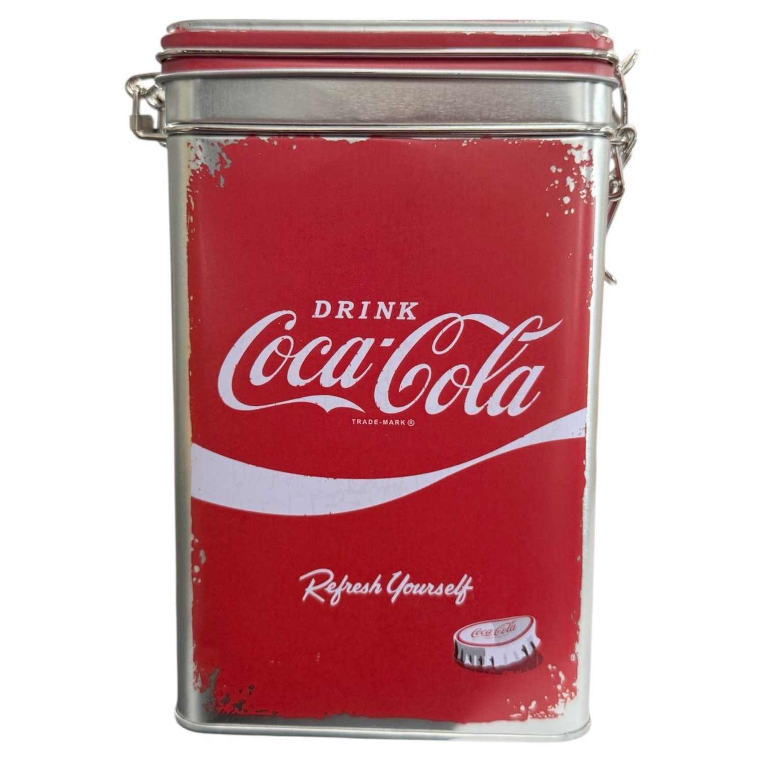Nostalgic-Art Vorratsdose Aufbewahrungsdose COCA-COLA 1,3 Liter Vorratsdose Kaffeedose Müslidos, Edelstahl, (1-tlg) – Bild 2 von 5