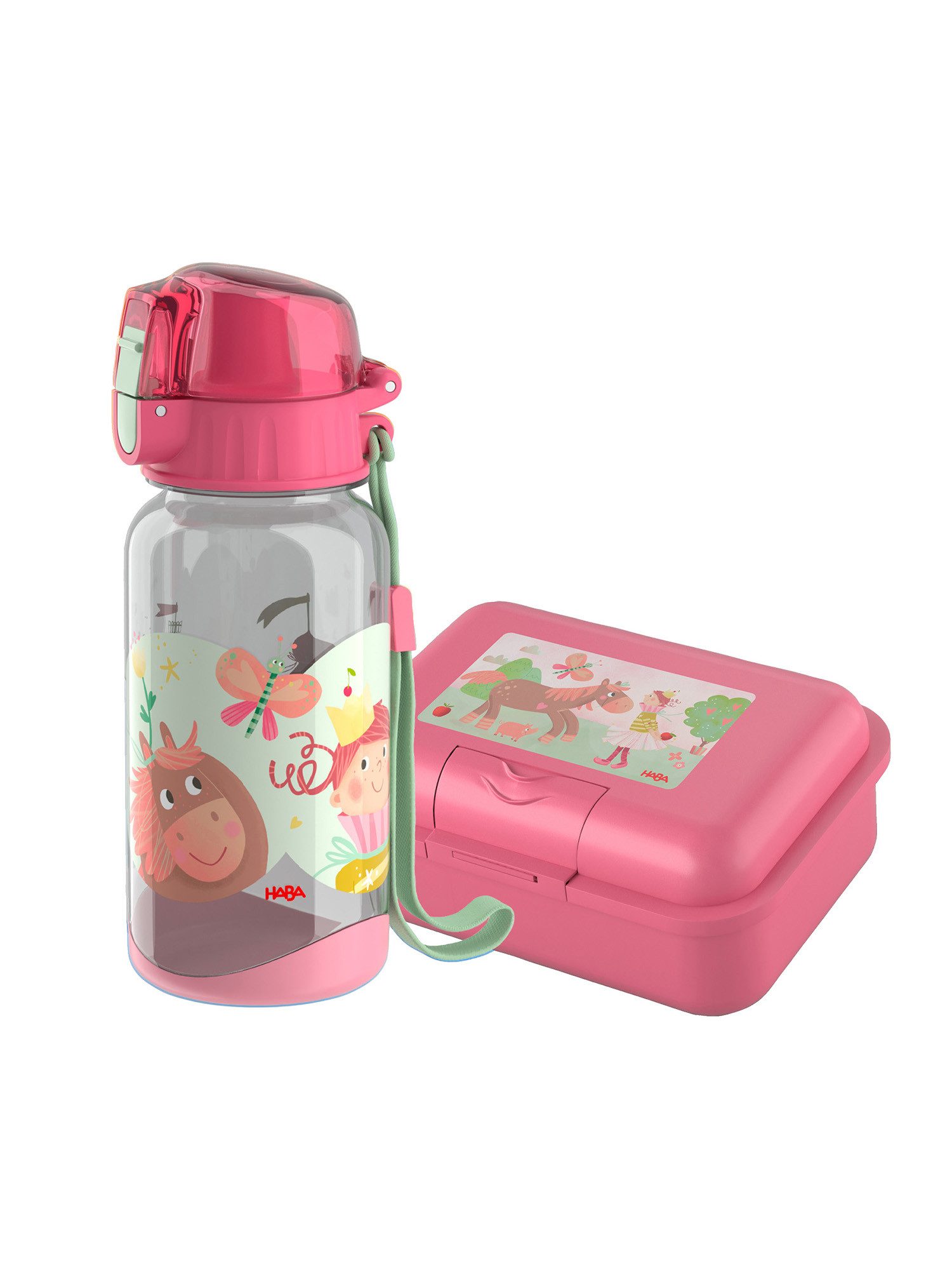 Haba Geschirr-Set Trinkflasche & Brotdose im Doppelpack (2-tlg), unisex neutral