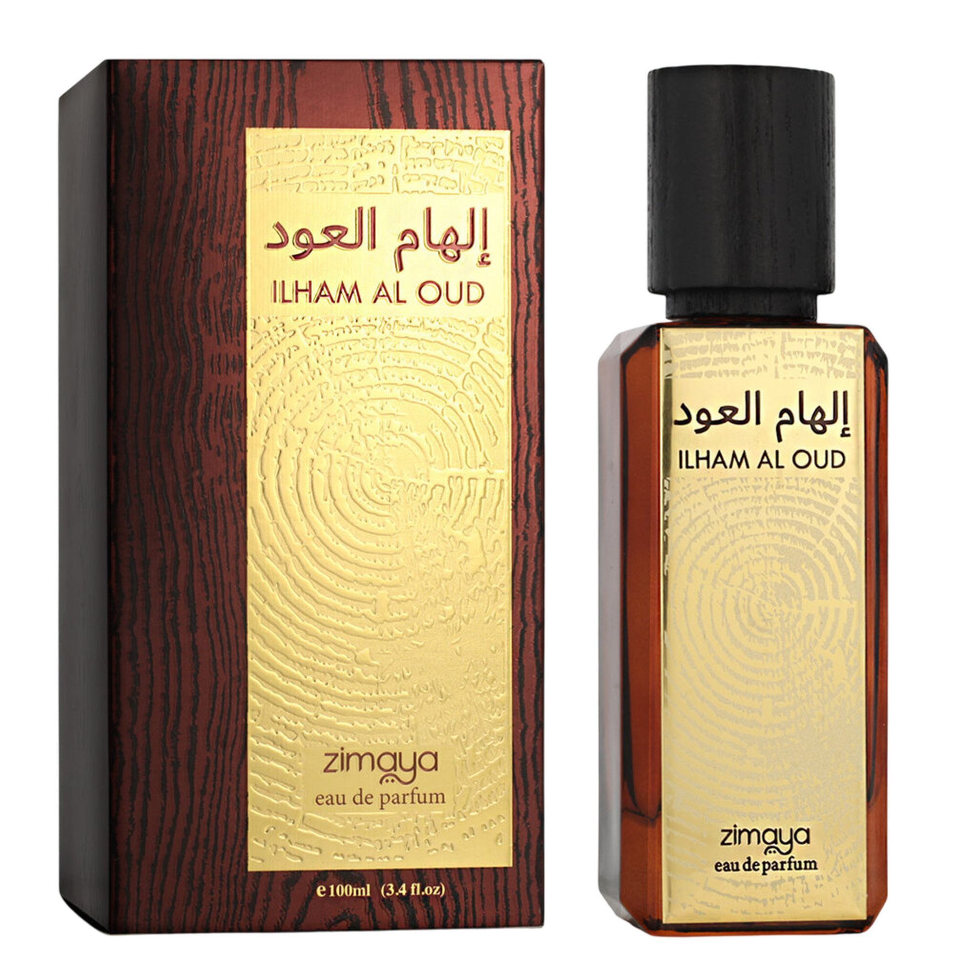Zimaya Eau de Parfum Ilham Al Oud Herren EDP Spray, ZIMAYA, Herrenparfüm, Glasflakon, Männerduft