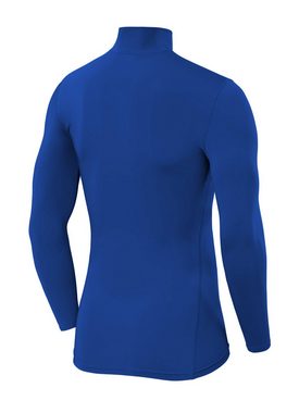 POWERLAYER Langarmshirt PowerLayer Kompressionsoberteil für Jungen, blau, 10-12 Jahre (1-tlg)