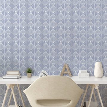 Abakuhaus Vinyltapete selbstklebendes Wohnzimmer Küchenakzent, Abstrakt Oval Shaped Ellipse Runden