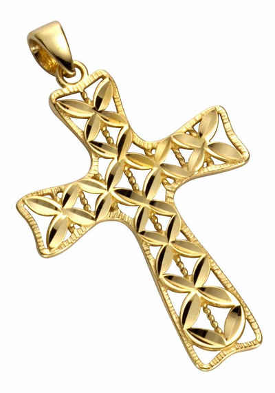 Firetti Kreuzanhänger »diamantiert, extravagante Optik«