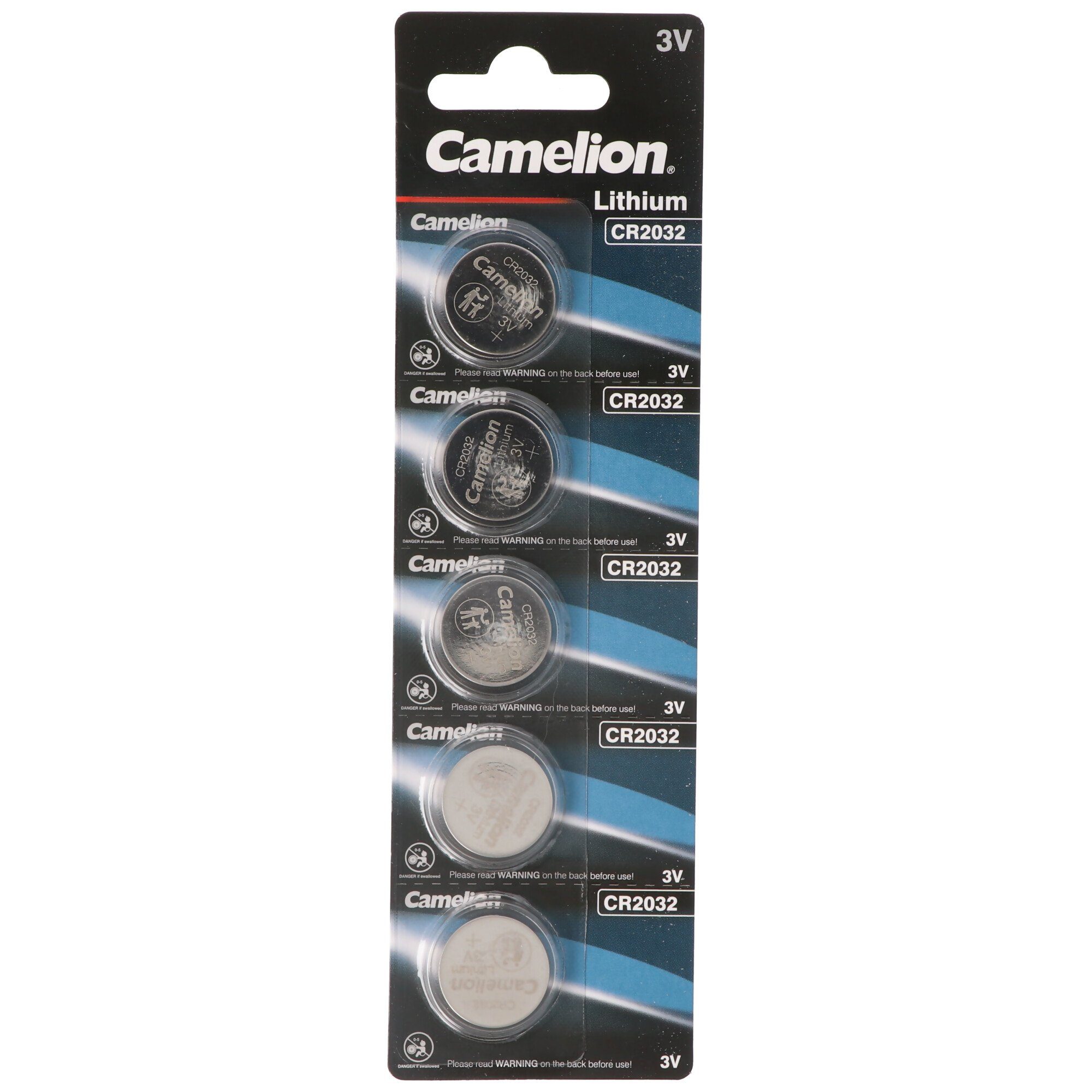 Camelion Camelion CR2032 Lithium Batterie im praktischen 5er Set Batterie, (3,0 V)