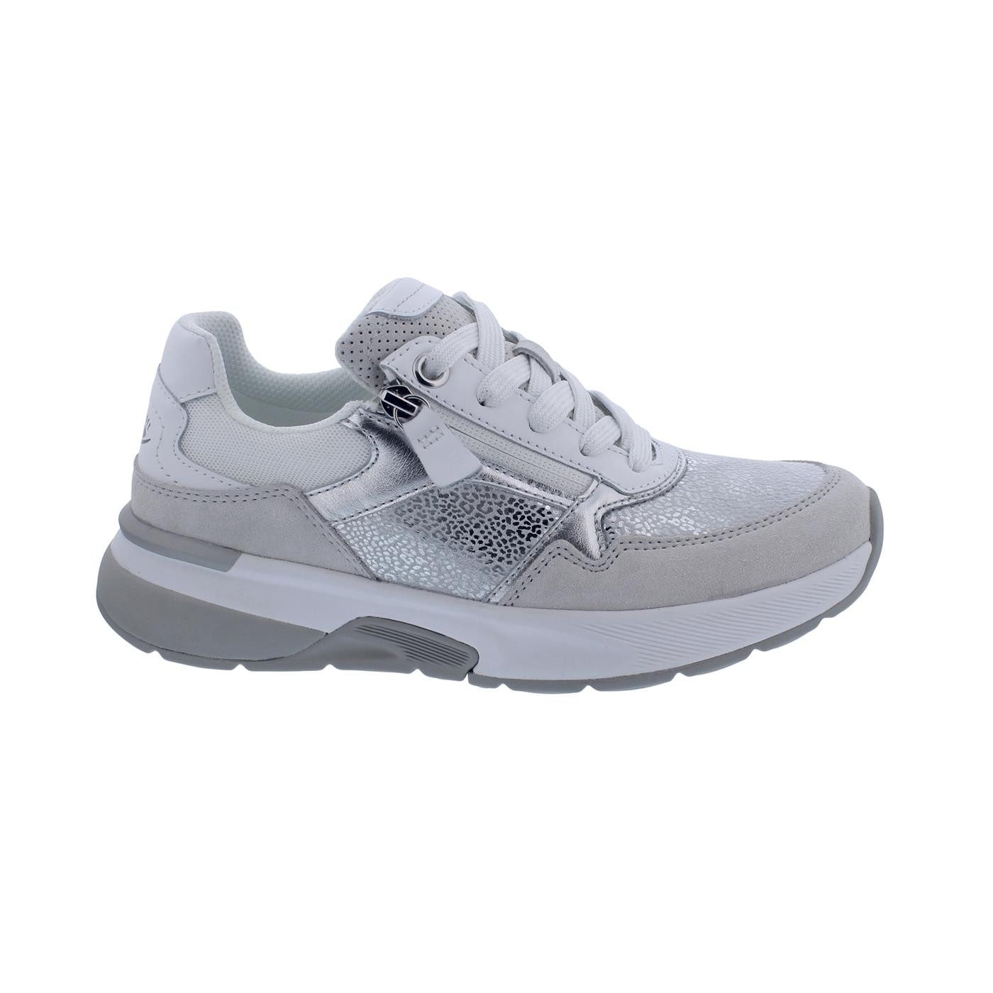 Rollingsoft Sneaker 66.847.51, Elastik (Stretch) / Dreamvelour, weiss- Schnürschuh