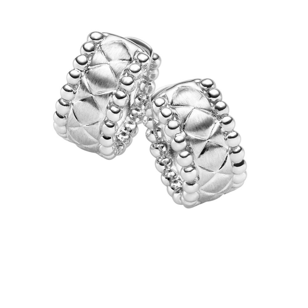VIVENTY Paar Creolen Creolen Ohrringe Damen Rauten Sterlingsilber 14 mm 787194