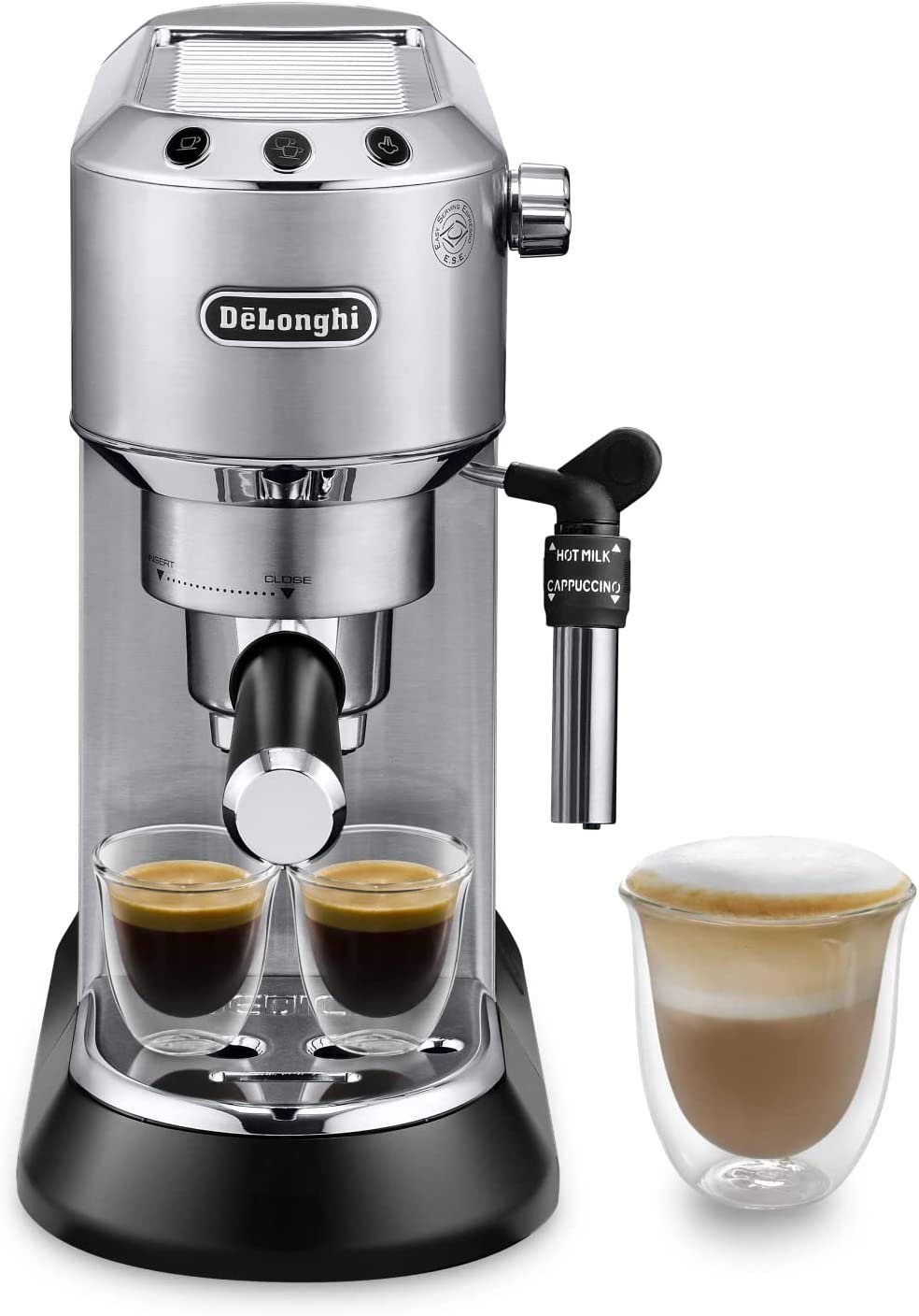 De'Longhi Espressomaschine EC 685.M, Schnellaufheizung, Integrierter Wasserfilter, Dampfstab