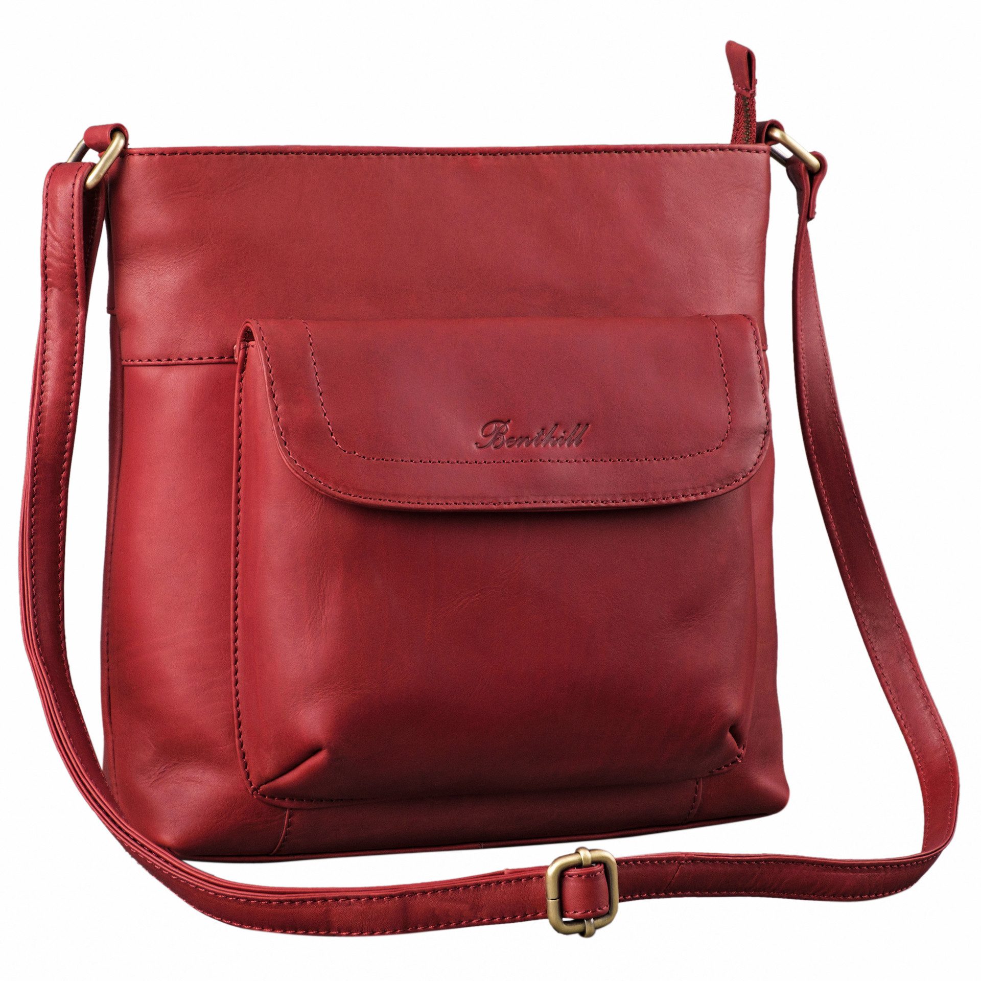 Umhängetasche Damen Echt Leder Shopper Ledertasche Handtasche Vintage Schulterbeutel
