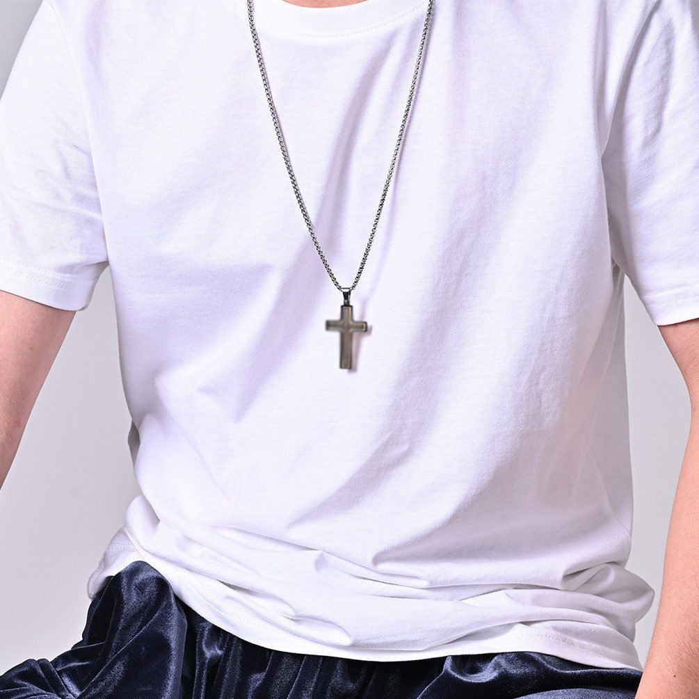 RWEUOQ Kreuzkette Herren-Halskette mit Anhänger Kreuz-Halskette günstig online kaufen