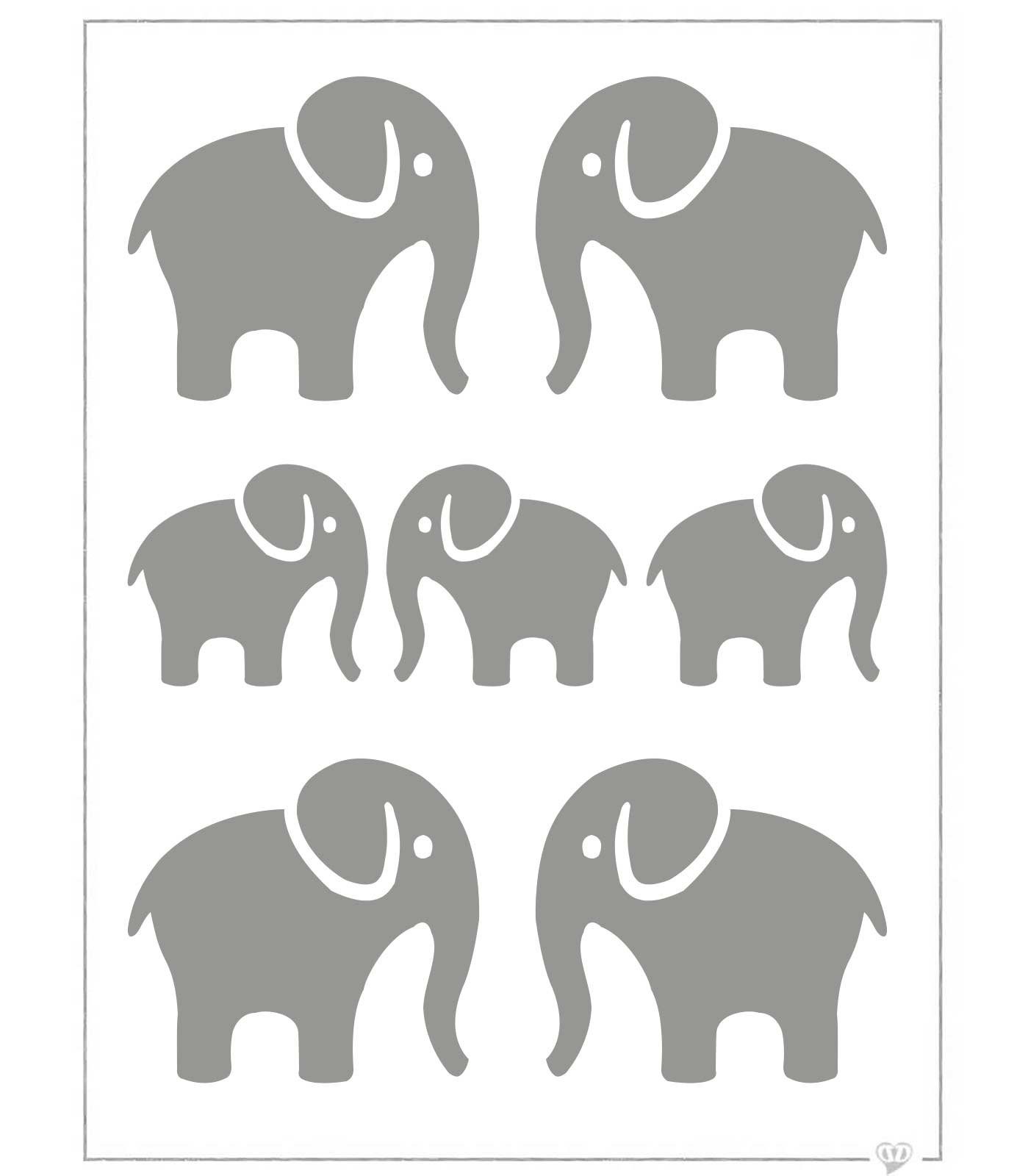 maDDma Kunststoff, Patchies Bügelbild Elefant Reflektierende Applikation Motivauswahl, Aufbügler