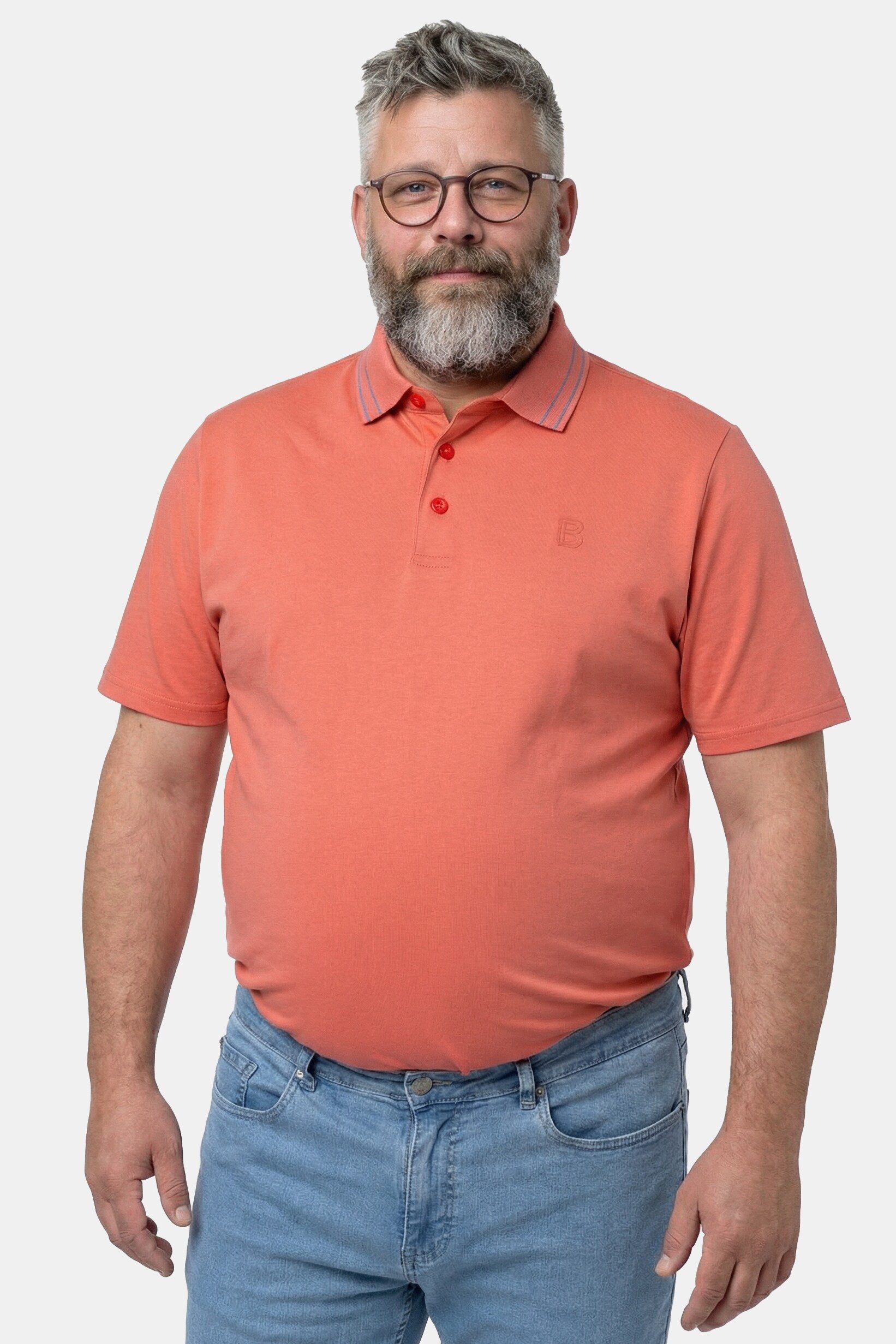 Poloshirt Poloshirt Bauchfit Halbarm