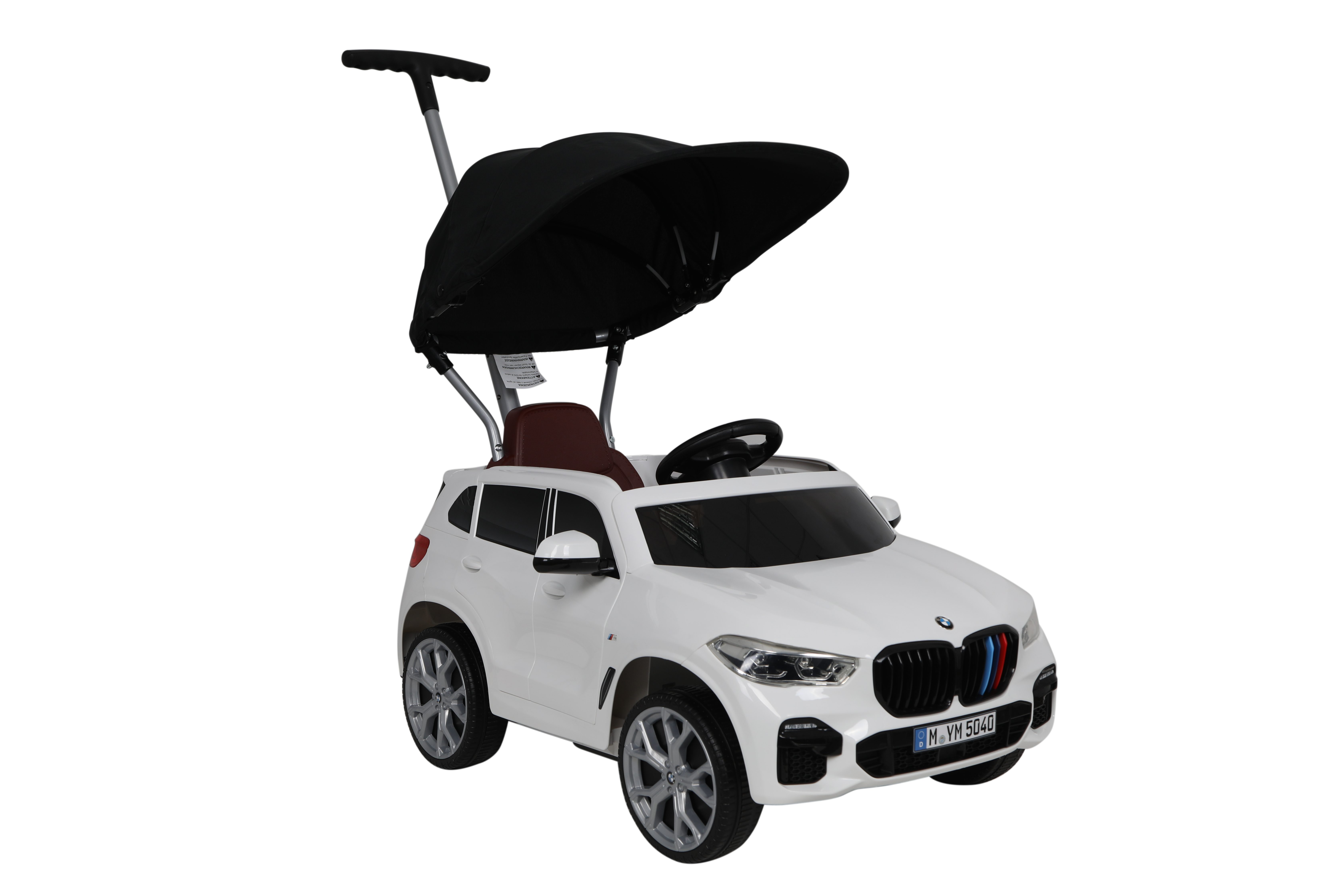 BMW mit Push X5M, weiß Rollplay ausziehbarer ROLLPLAY Fußstütze, ab Jahr, Car Spielzeug-Auto 1