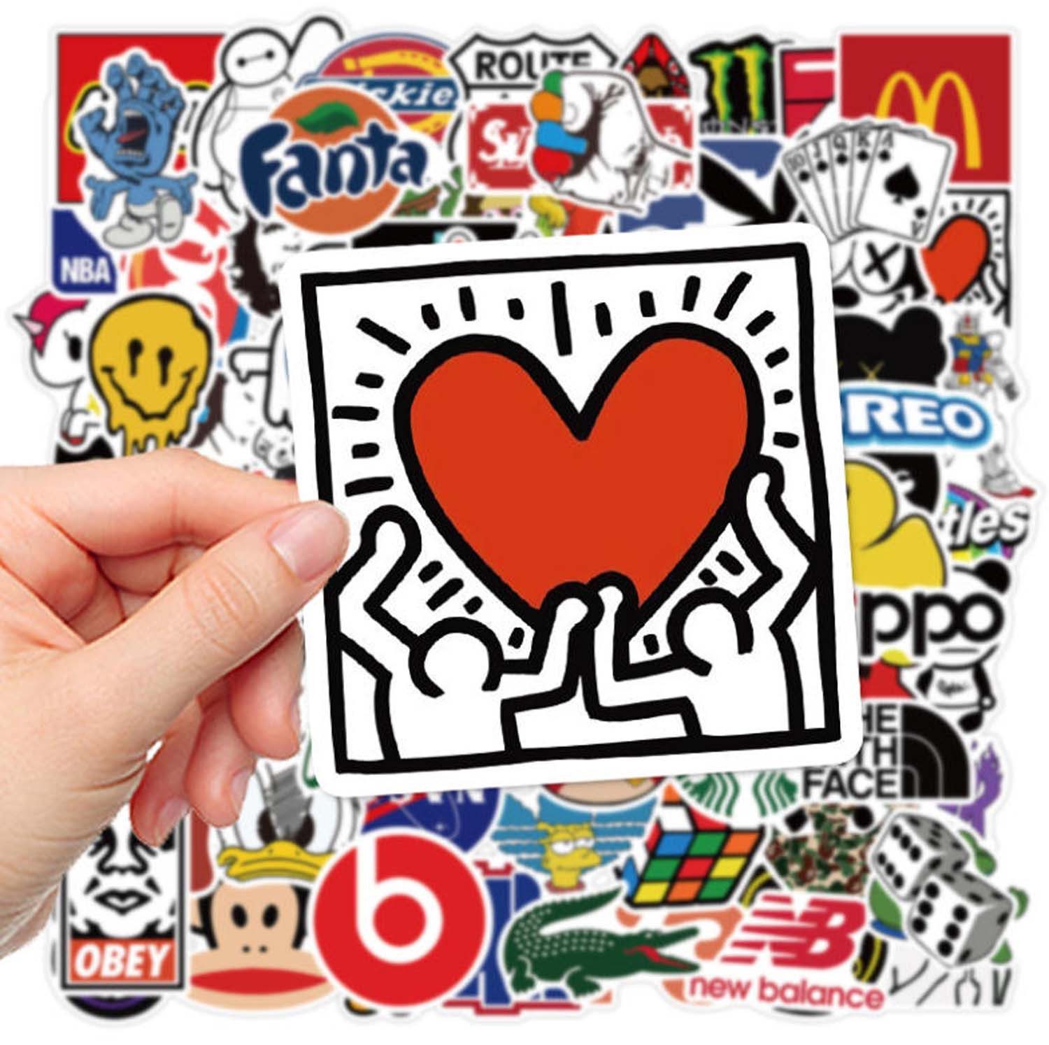 trends for living Aufkleber 101 Stück wasserdichte Sticker Set Graffiti Style Aufkleber Koffer, (101tlg)
