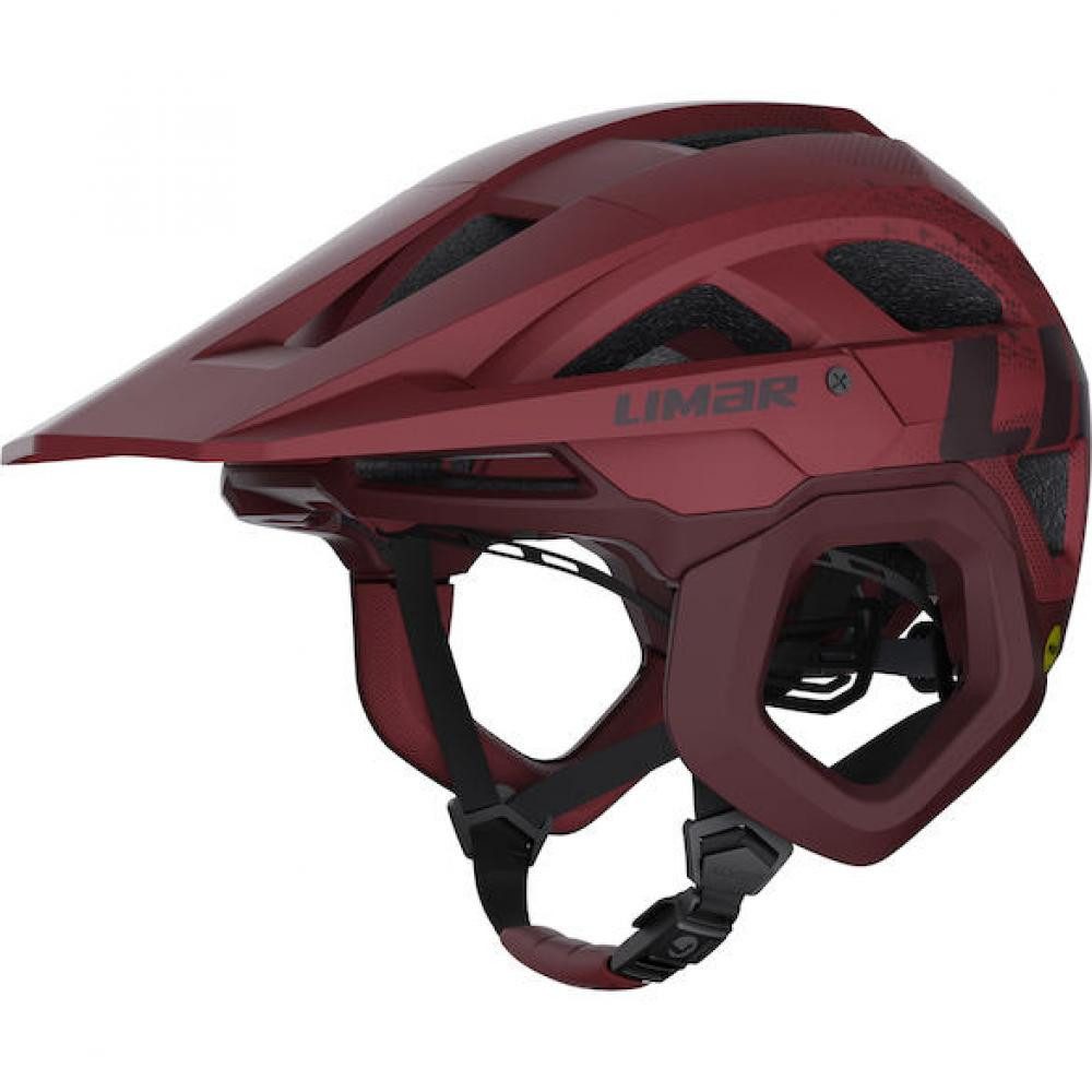 LIMAR Fahrradhelm Limar Etna + Mips Matt Claret L Violett - Trail-Helm mit PROXEAR® und