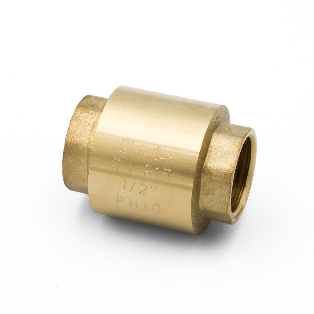 Rückschlagventil Messing Rückschlagventil 1/2" Zoll DN15 Rückstauklappe