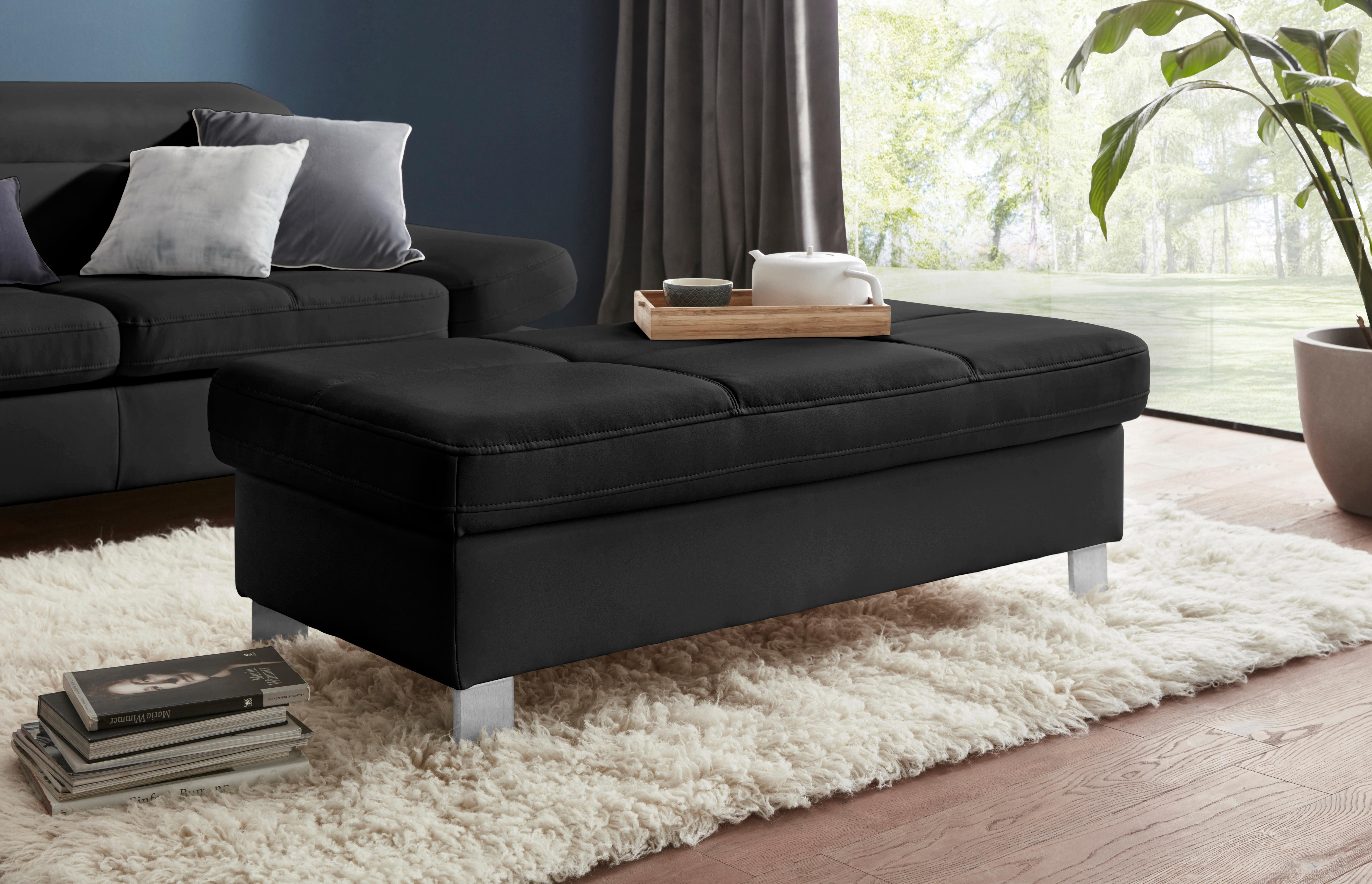 exxpo - sofa fashion Hocker Fiji Bankhocker mit Staufach unter der Sitzfläche, elegant modern mit toller Detailverarbeitung