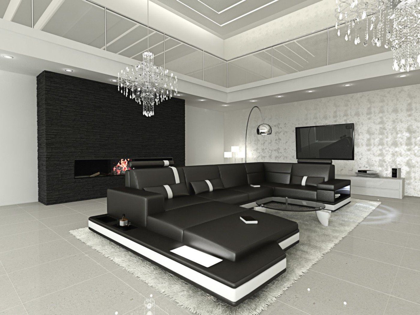 Sofa Dreams Wohnlandschaft Ledersofa Ledercouch Messana günstig online kaufen