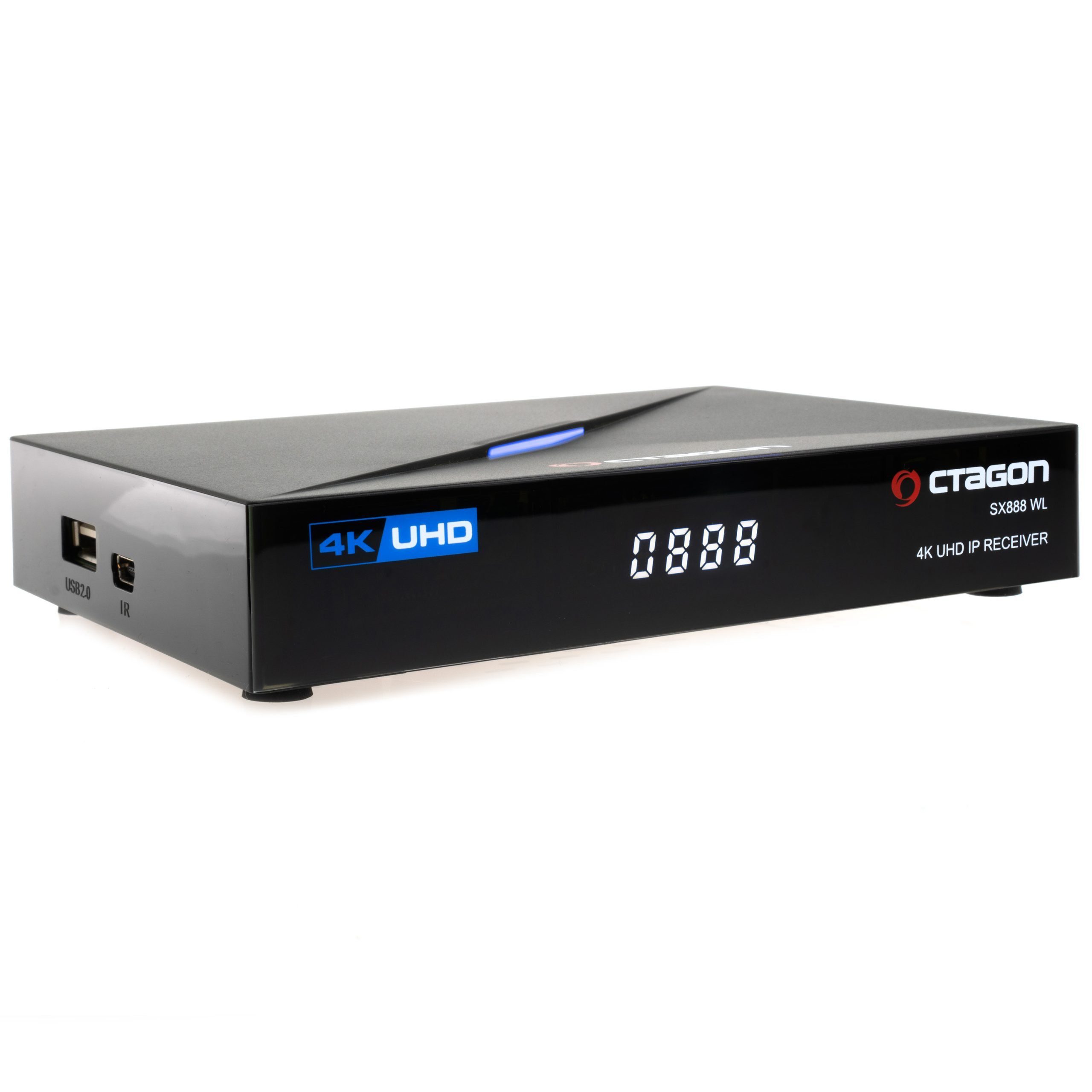 OCTAGON Streaming-Box SX888 WL V2 4K UHD IP 5G Wi-Fi E2 Linux Smart TV Receiver, 2160p, Firmware Aktualisierbar, HDR
