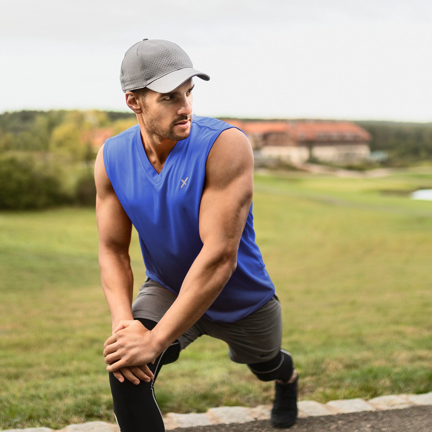 CFLEX Trainingsshirt Herren Sport Shirt Fitness Muscle-Shirt