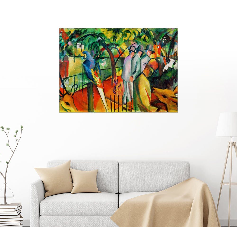 Posterlounge Wandbild August Macke Zoologischer Garten I