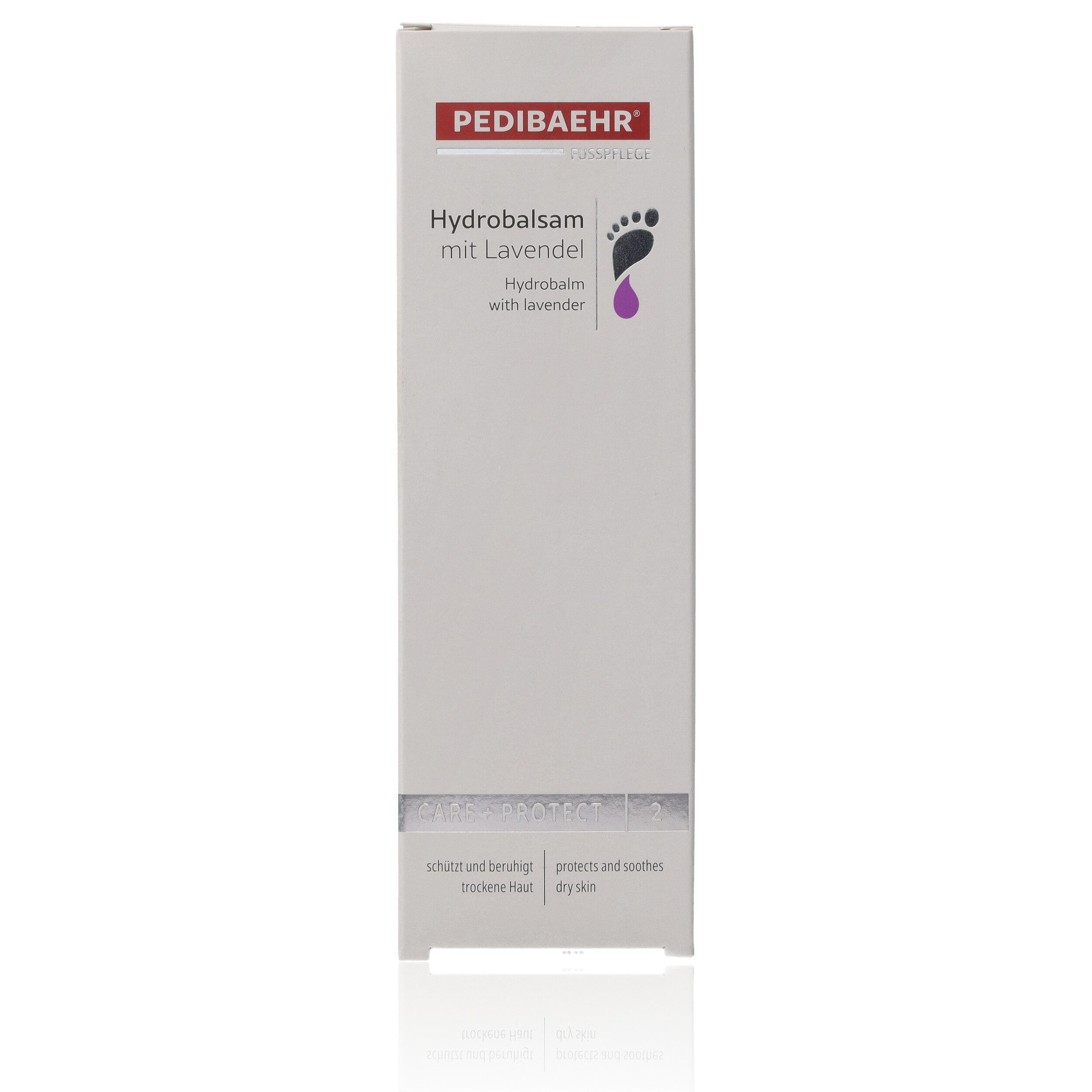Pedibaehr Fußcreme Pedibaehr Hydrobalsam mit Lavendel 125ml Diabetiker geeignet, 1-tlg., beruhigende, schützende und desodorierende Pflege