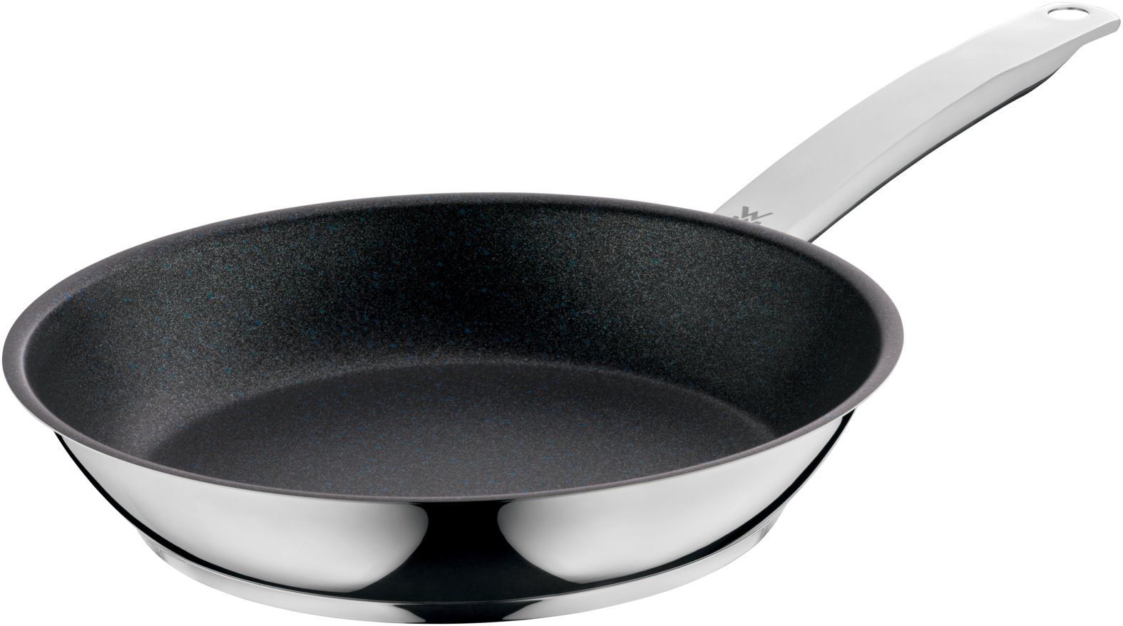 WMF Bratpfanne PermaDur Advance Stielpfanne, 24 cm, Cromargan® Edelstahl rostfrei 18/10 (1-tlg., 1x Bratpfanne beschichtet 24 cm - optimal für Herdplatten mit Ø 18 cm)