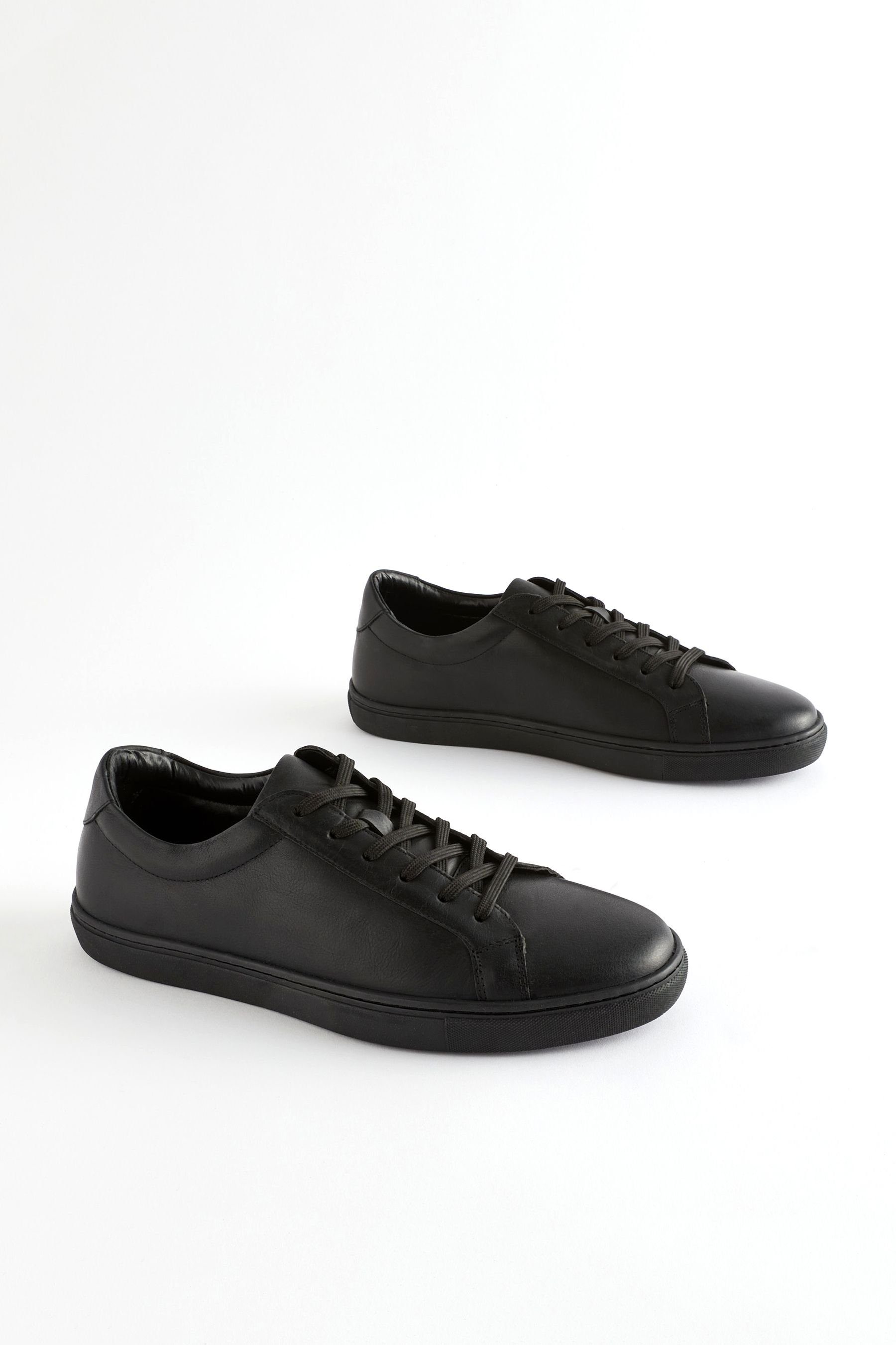 (1-tlg) Sneaker Next Black Lederturnschuhe