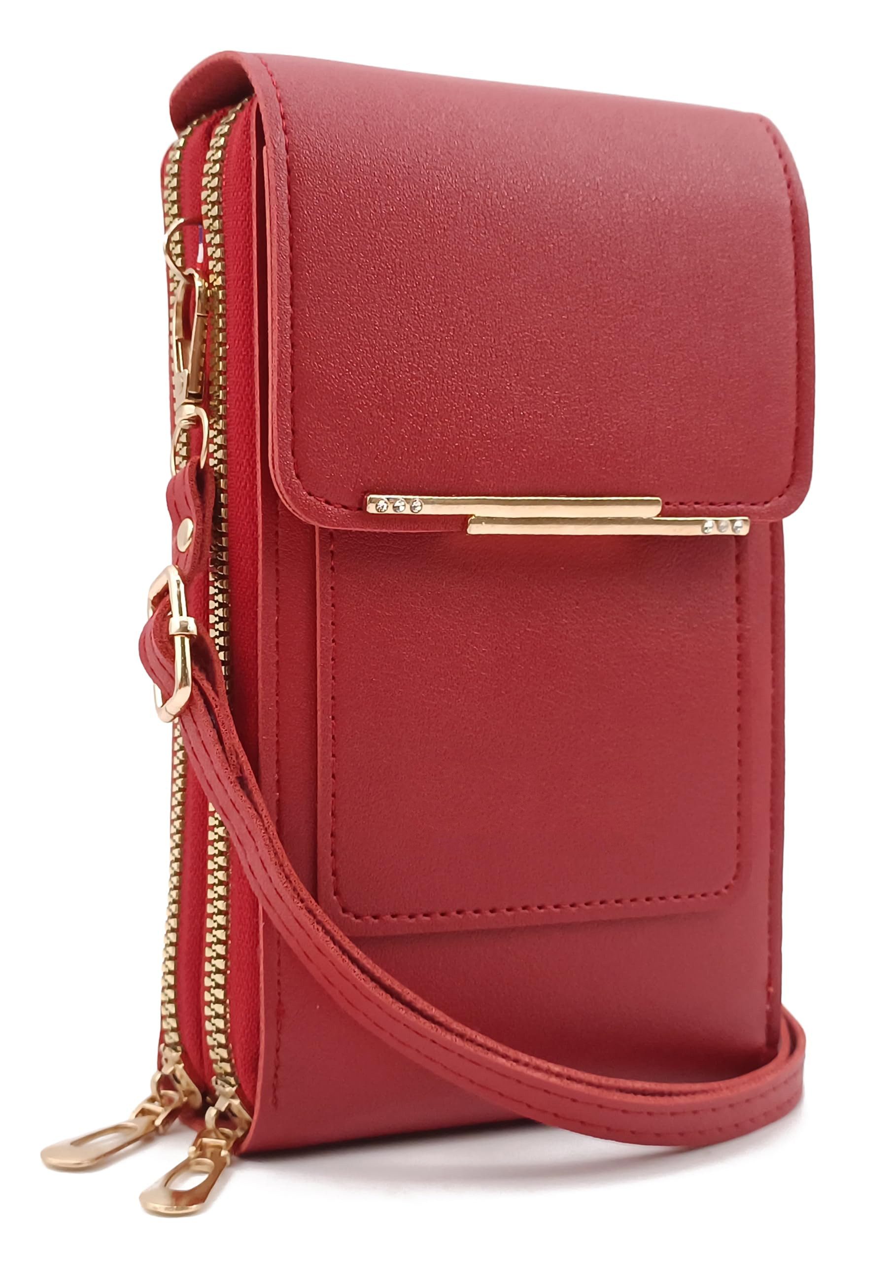 Zaewry Umhängetasche Crossbody Tasche für Damen, Verstellbar Schultergurt Mobile Wallet, Schultertasche, Mini Crossbody, Schultergurt und 3 Fächern