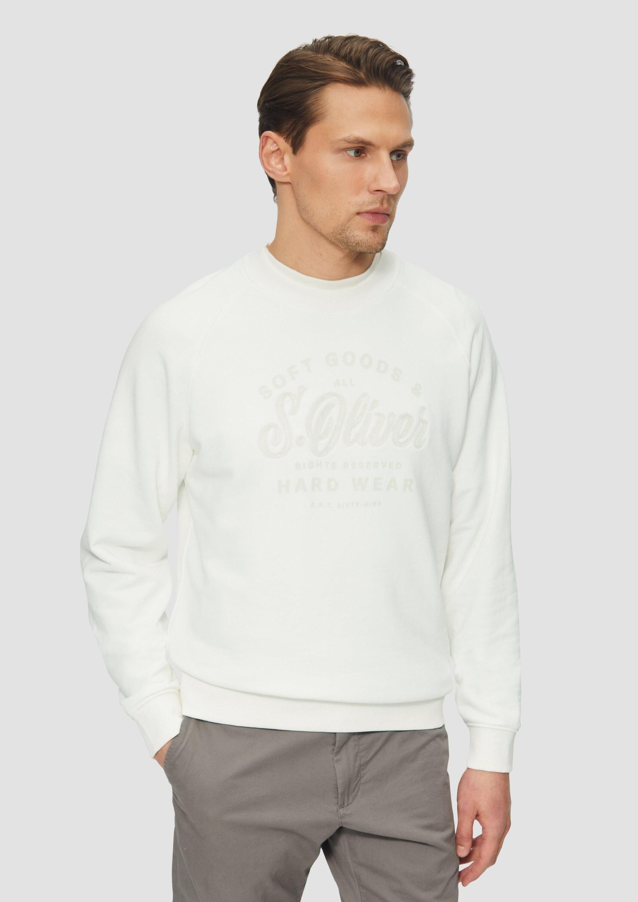 s.Oliver Sweatshirt Sweatshirt Sweatshirt mit Logo-Stickerei und Raglanärme günstig online kaufen