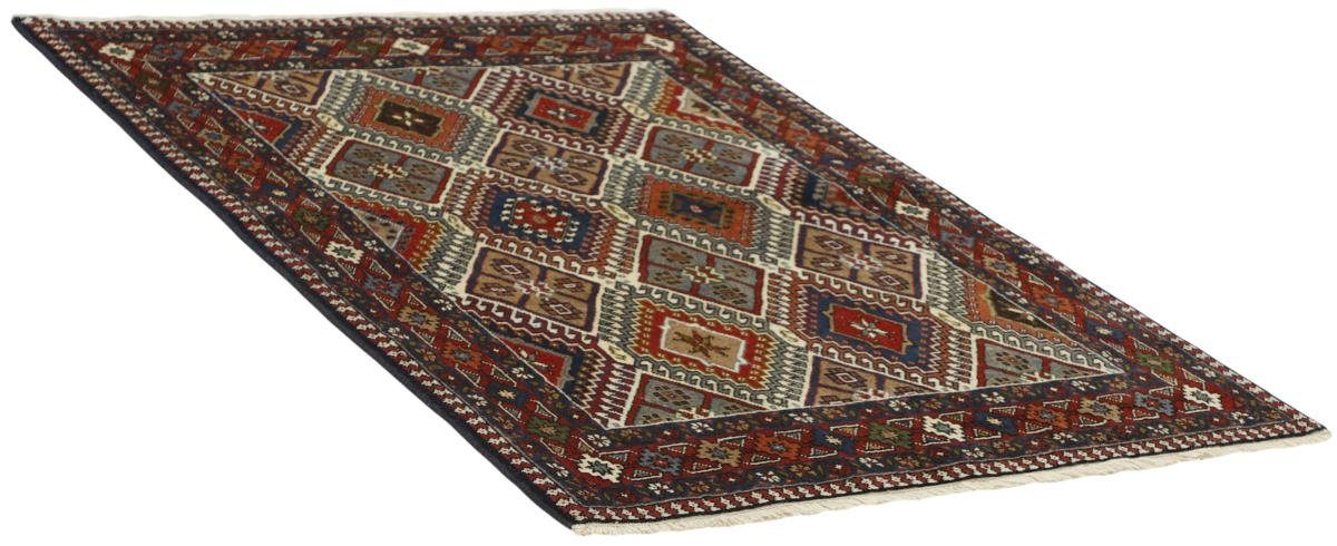 12 Orientteppich Orientteppich / Perserteppich, mm Nain Handgeknüpfter Yalameh Trading, Höhe: 101x149 rechteckig,
