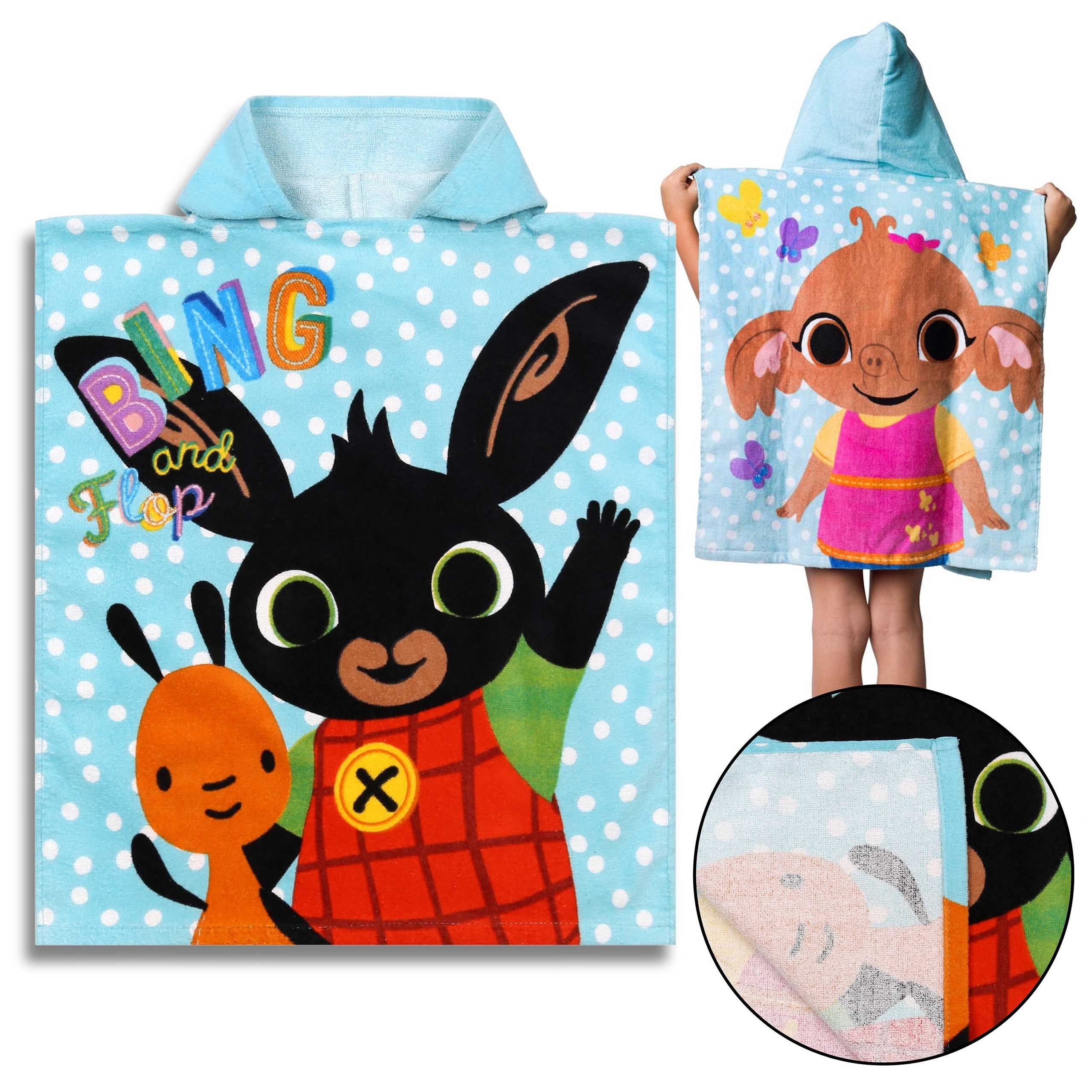 Bing Badetücher Bing Kinderhandtuch, Poncho mit Kapuze 50x115 cm