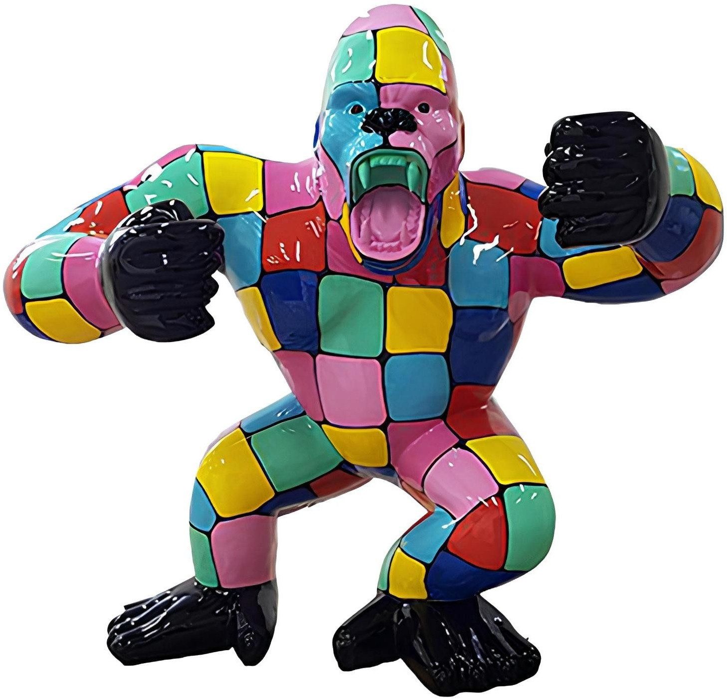 Xlmoebel Dekofigur Moderne Gorilla Skulptur aus Kunststoff für den Garten (Skulptur, Skulptur), Hergestellt in Europa