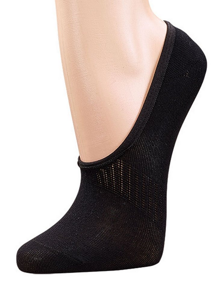 Wowerat Füßlinge 3 Paar Bambus Footies, Füßlinge, supersoft, mit Anti-Rutsch-Silikonpad
