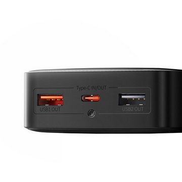 Baseus Bipow Powerbank Digital Display 20000mAh USB A / USB C 25W Schnellladu Laptop-Akku, Wh, Zellen, LiIon