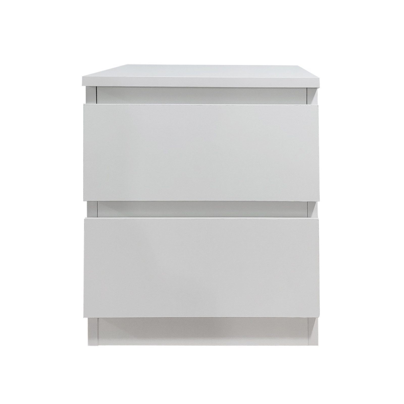 HTI-Living Nachtkommode Nachtkommode mit 2 grifflosen Schubladen (1 Stück, 1 St., 1 Nachtkommode), Nachtschrank Nachttisch