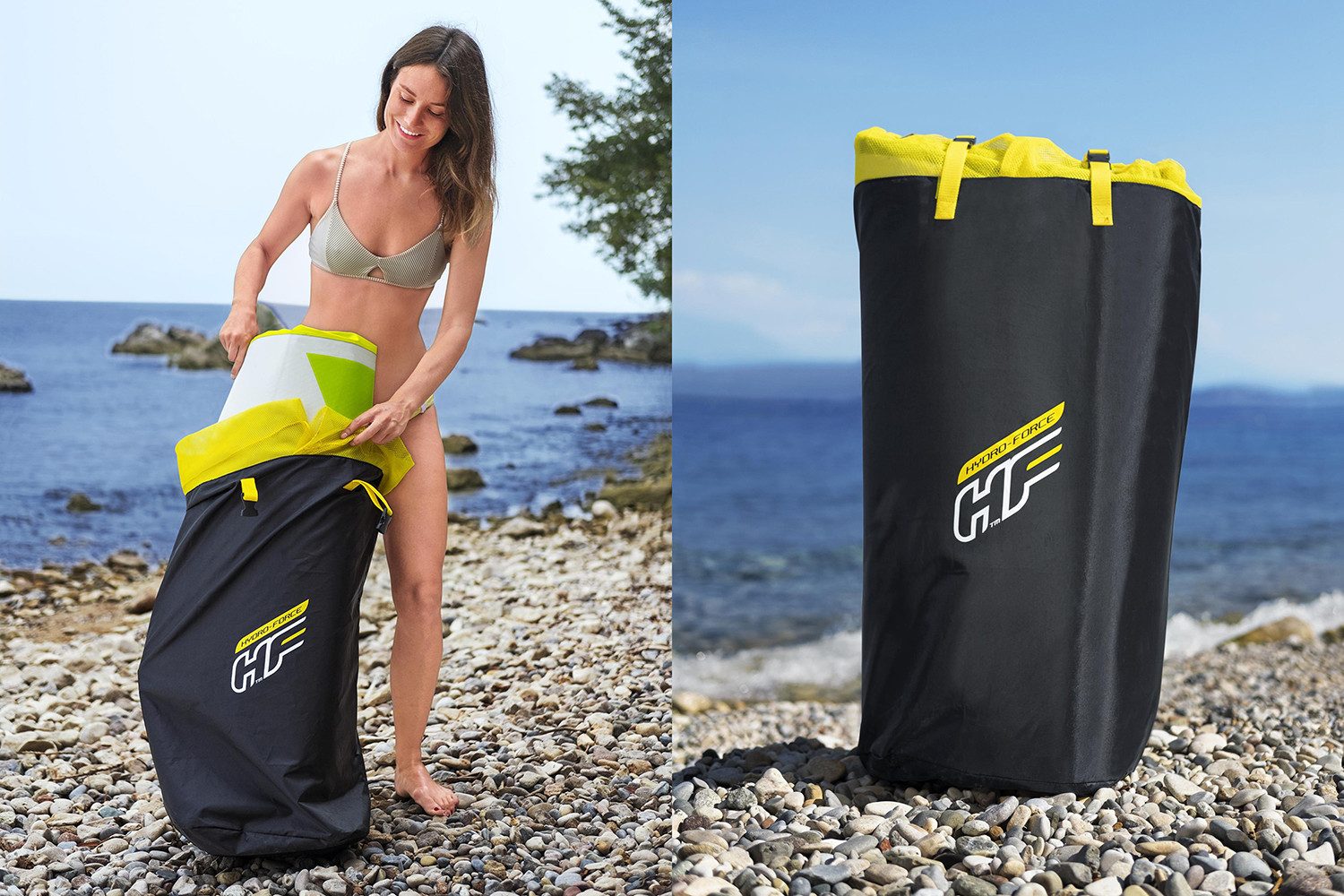 Bestway SUP-Board Hydro-Force™ Sea Breeze, Allround, (Set, Inkl. Handpumpe, Paddel, Rucksack), 305 x 84 x 12 cm