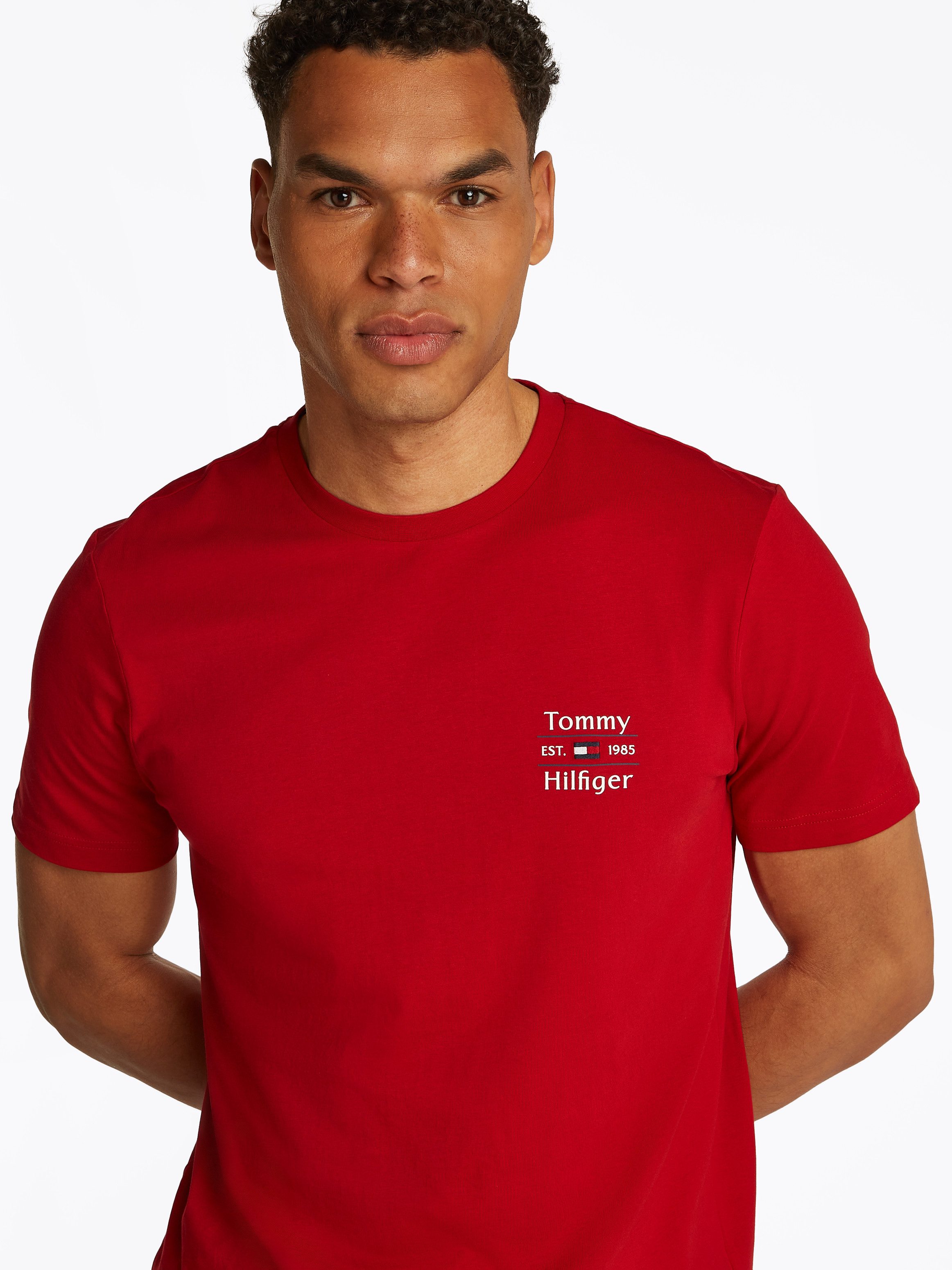 Tommy Hilfiger Rundhalsshirt HILFIGER STACK TEE günstig online kaufen