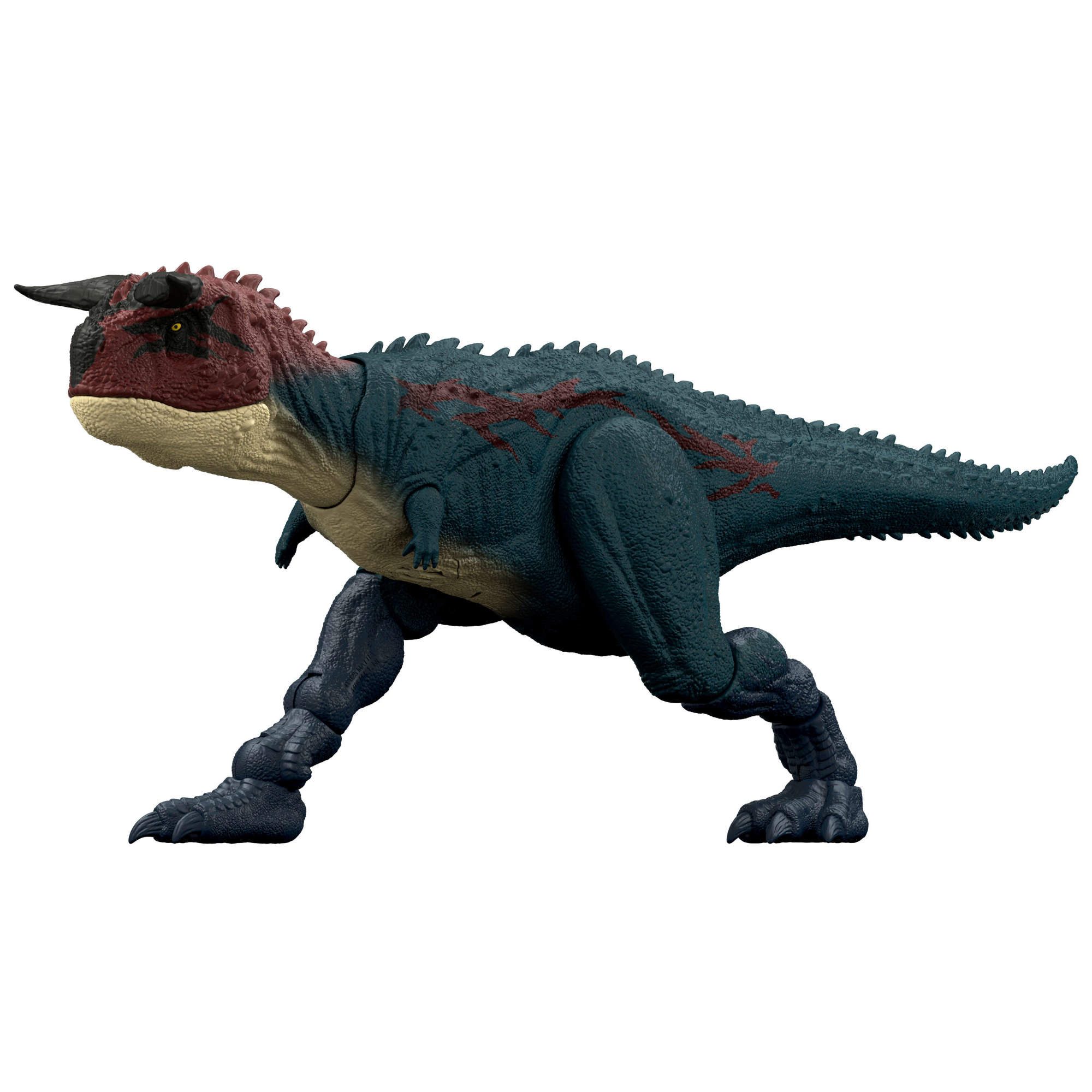 Mattel® Actionfigur Jurassic World, Charge 'N Chomp Carnotaurus, mit Beiß-Angriff und Brüllgeräusch