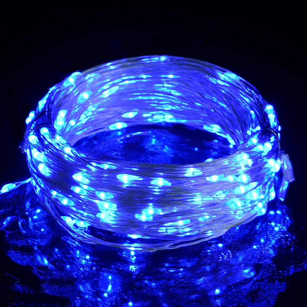 vidaXL LED-Flexbandbeleuchtung LED-Lichterkette mit 300 LEDs Blau 30 m