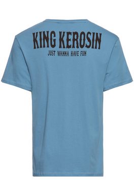 KingKerosin Print-Shirt Whiskey (1-tlg) mit Print auf Vorder- und Rückseite