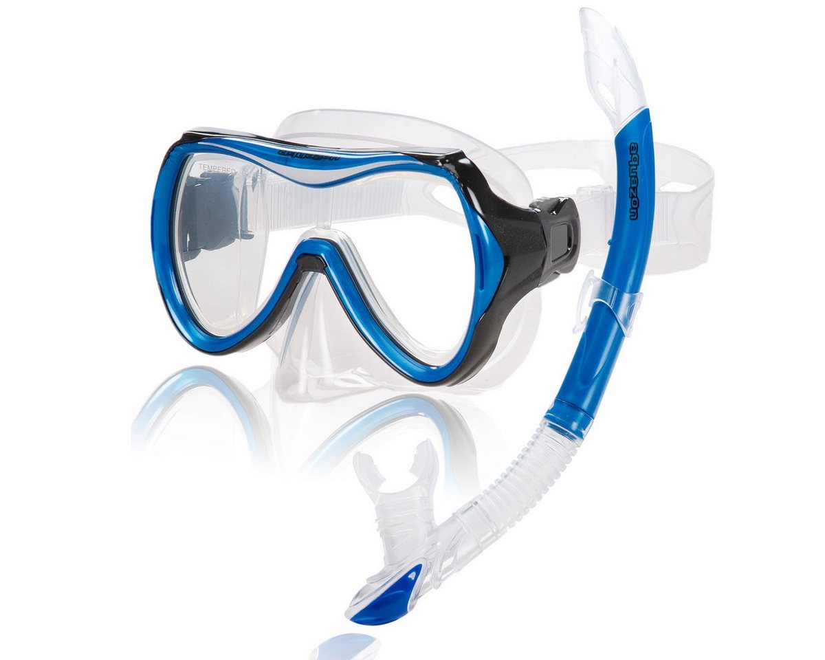 AQUAZON Taucherbrille CAPRI mit Schnorchel, hochwertiges Schnorchelset, Kinder