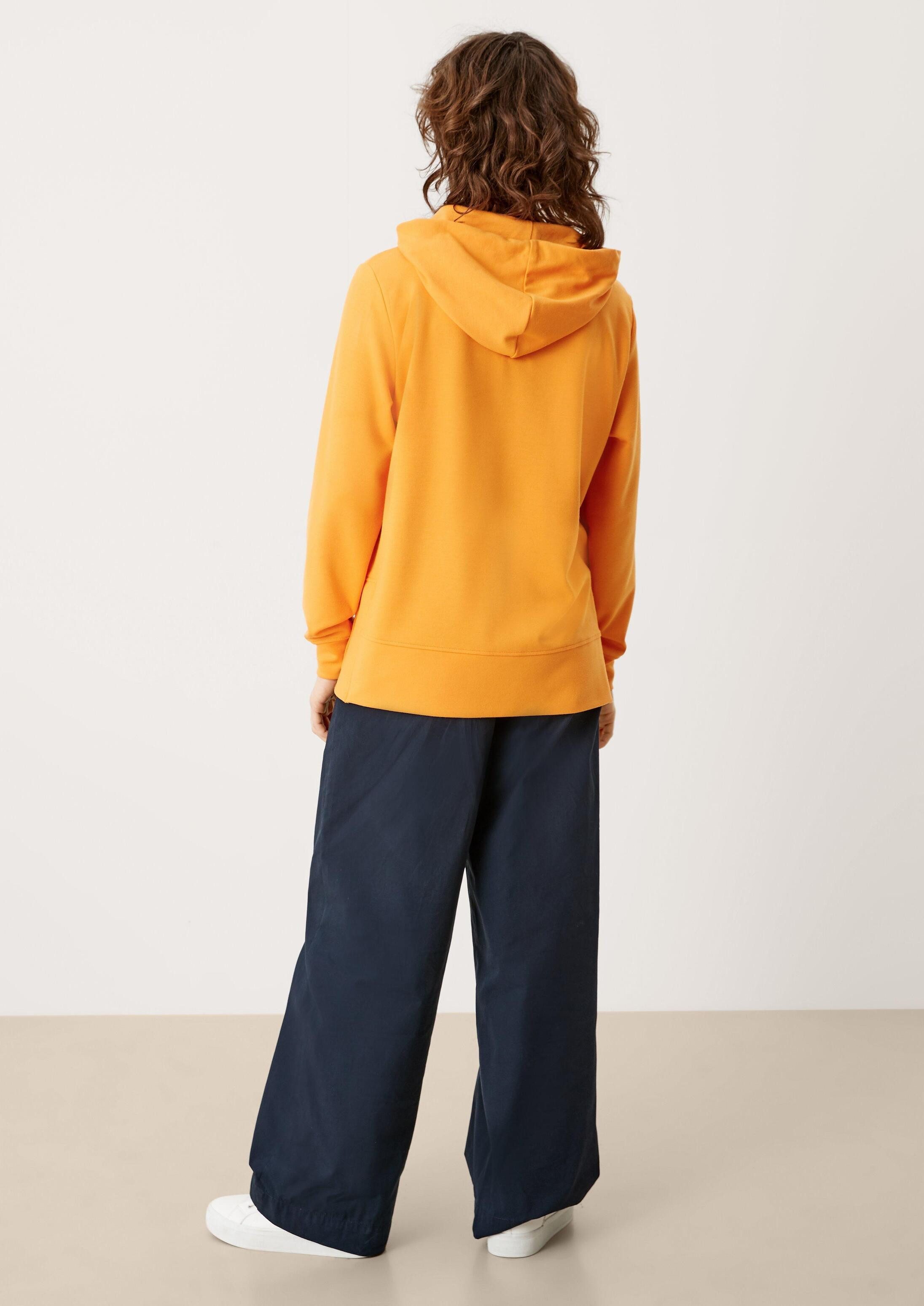 s.Oliver Sweatshirt Sweatshirt Sweatshirt mit Seitenschlitzen