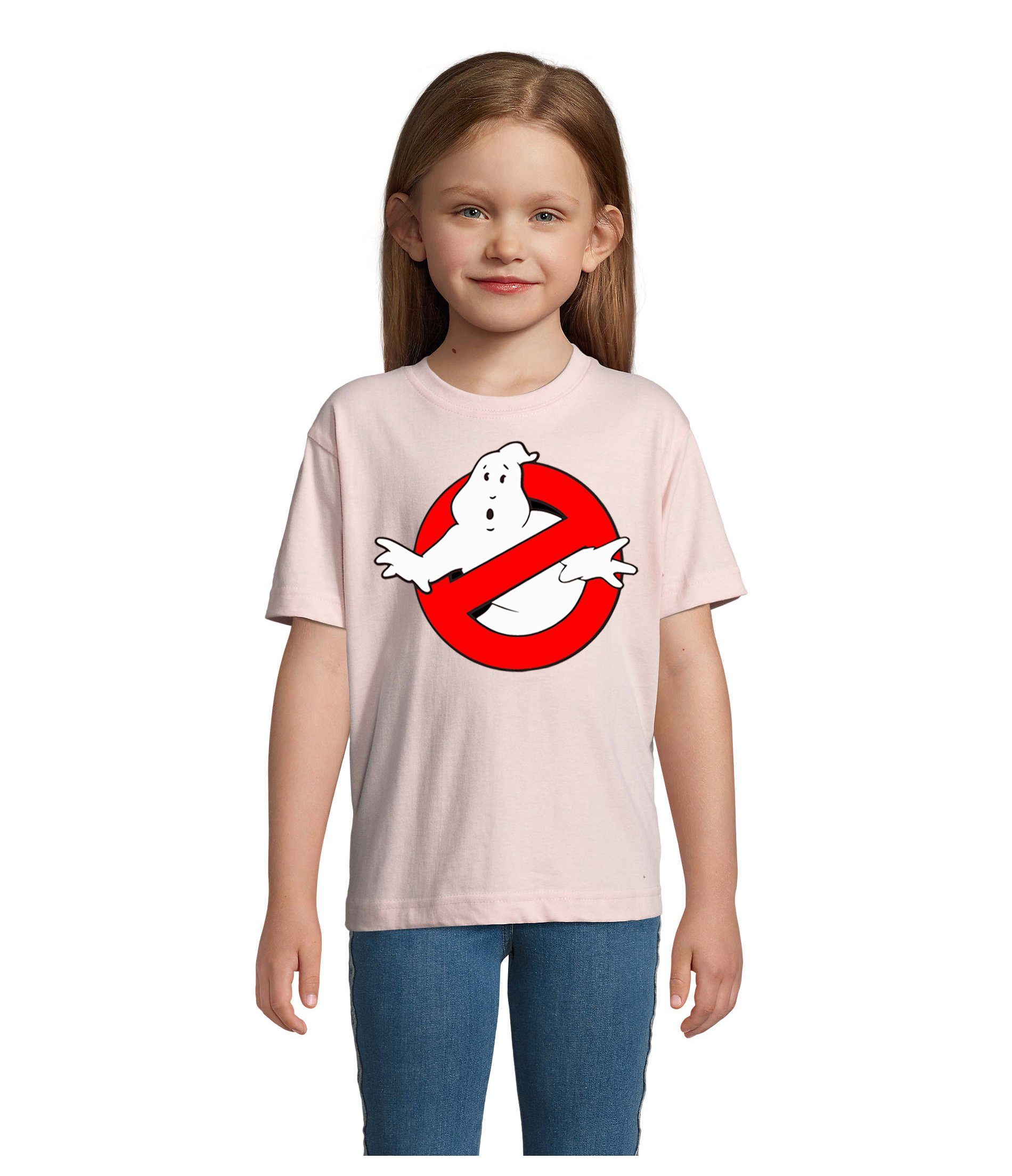 Blondie & Brownie T-Shirt Kinder Jungen & Mädchen Ghostbusters Ghost Geister Geisterjäger in vielen Farben Rosa
