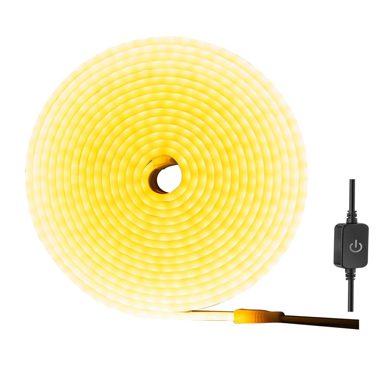 LED Stripe 12V Neon LED Streifen, 5M Wasserdicht IP65 3000K 6000K LED Lichtband